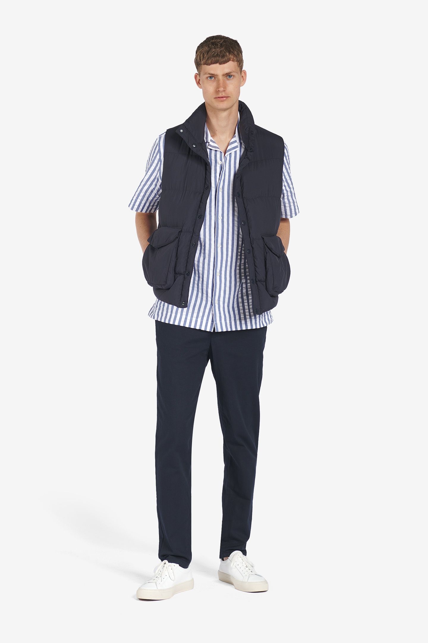 HAVANA STRIPED SEERSUCKER NAVY 2