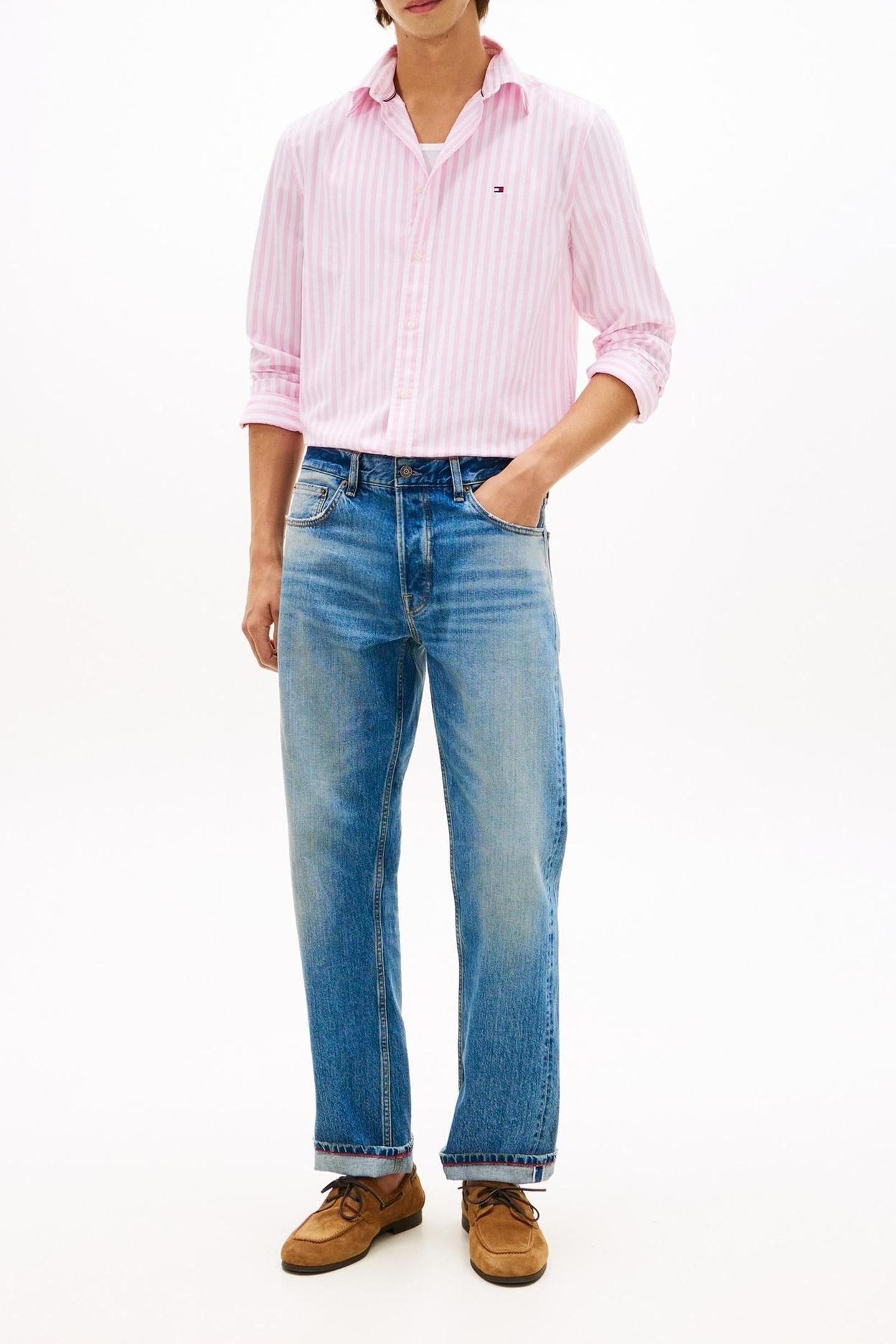 FLEX POPLIN CLASSIC SHIRT CLASSIC PINK/STRIPE 2
