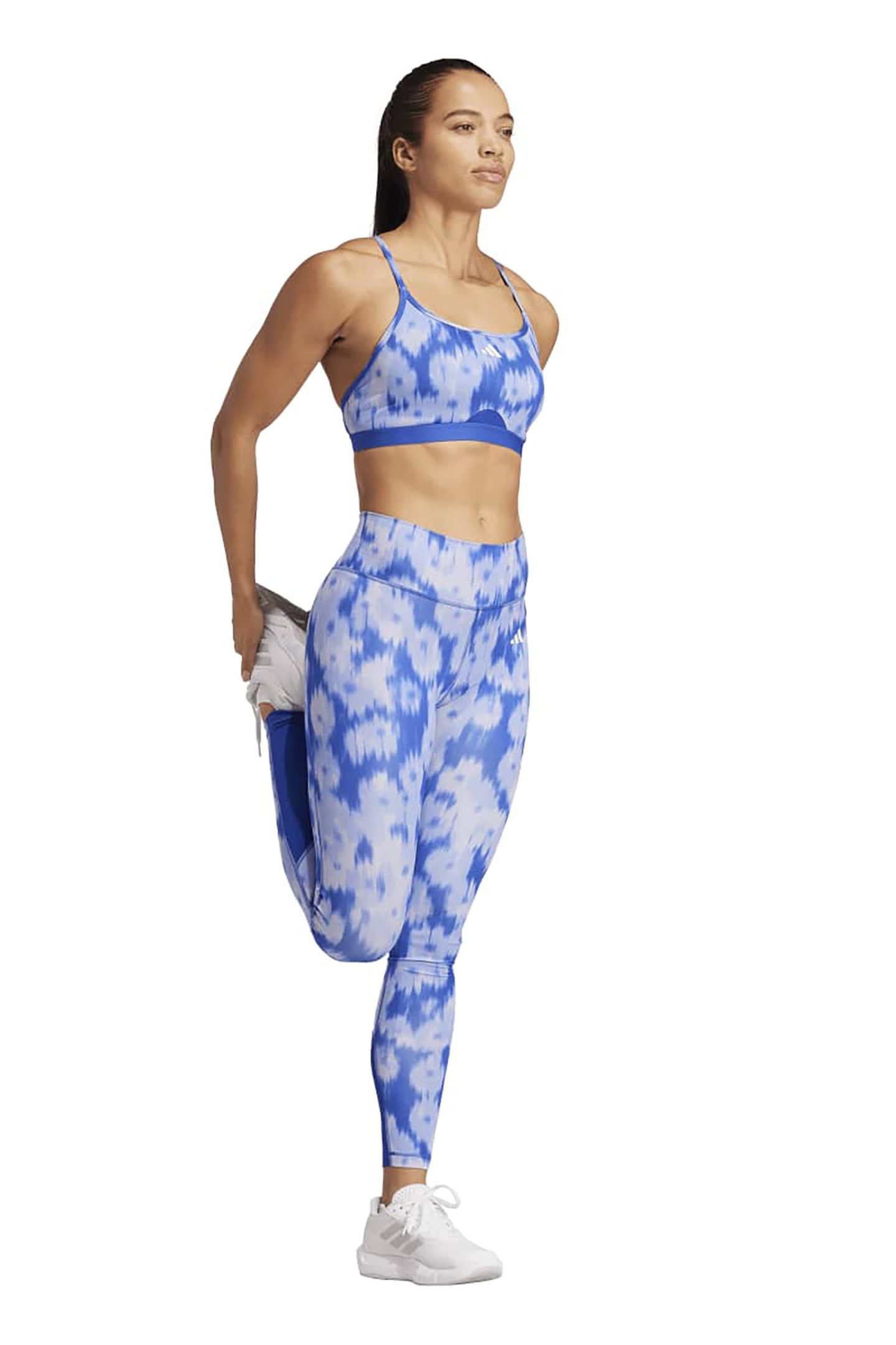 PERFORMANCE ADIDAS OPTIME ESSENTIALS AOP FLOWER TIE-DYE LEGG 3