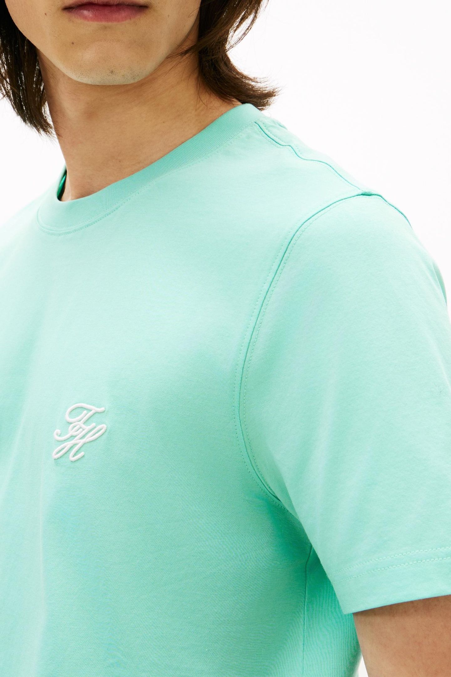 SCRIPT MONOGRAM T-SHIRT ARCTIC AQUA 5