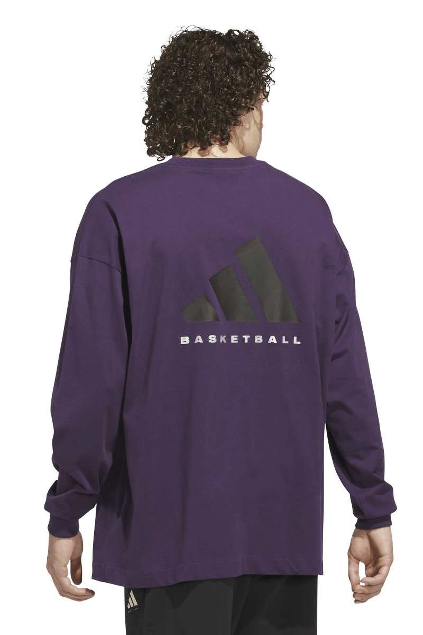 UNISEX PERFORMANCE ADIDAS BASKETBALL LONG SLEEVE TEE AURORA 5
