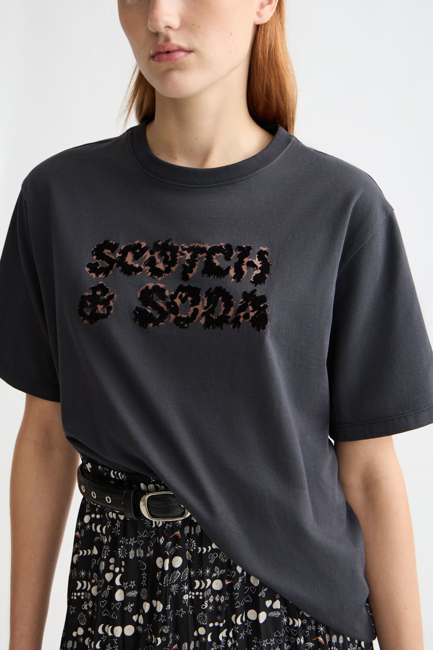 LOOSE FIT T-SHIRT WITH LEOPARD ARTWORK METEORITE 4