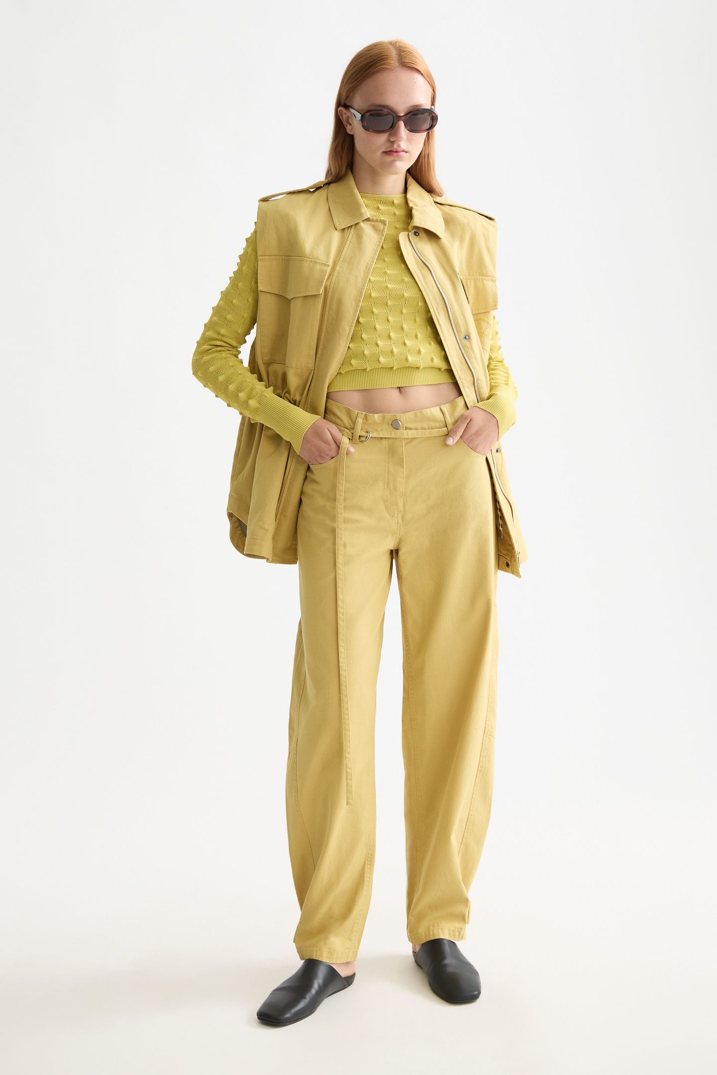 UTILITY GILET GOLDEN GREEN 2