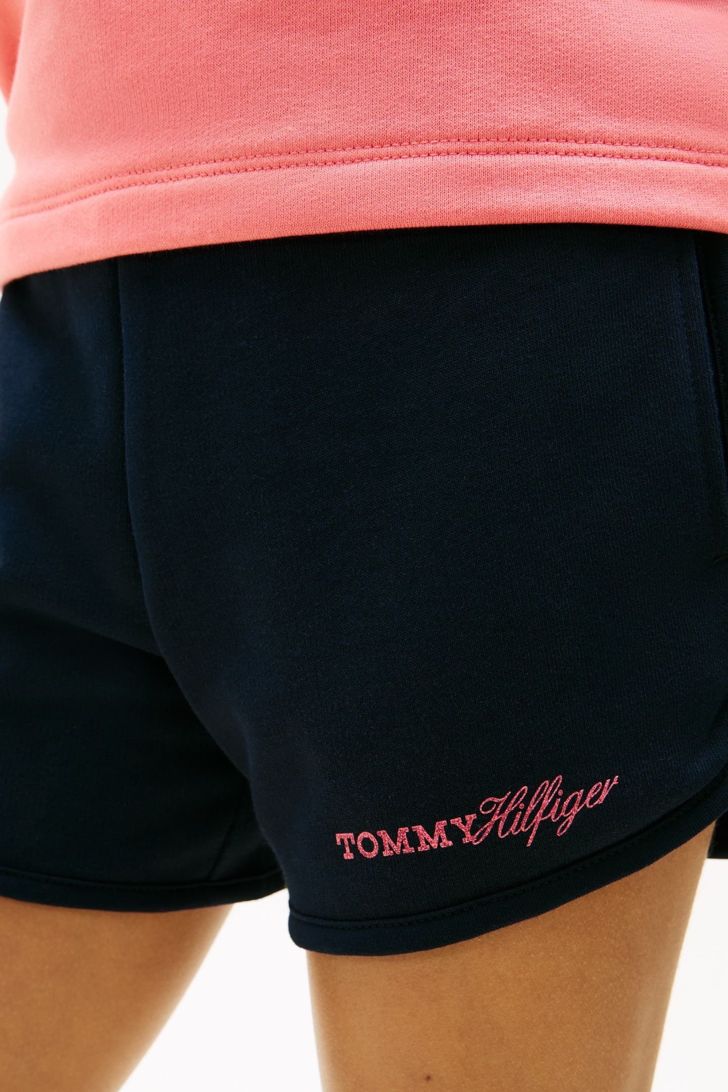 GIRLS GLITTER TOMMY SHORTS DARK NIGHT NAVY 5