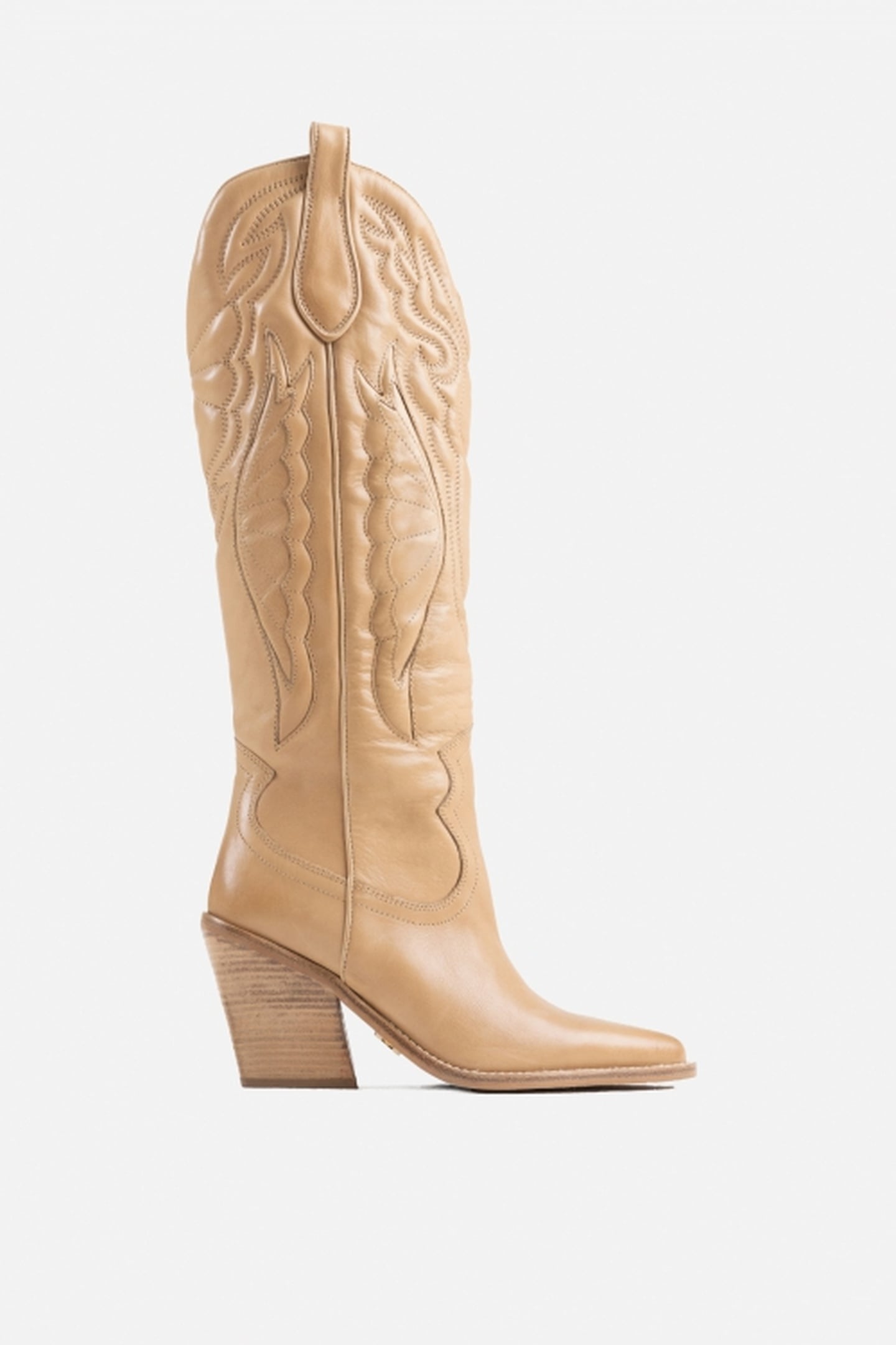 NEW-KOLE HIGH BOOT DARK CAMEL 1