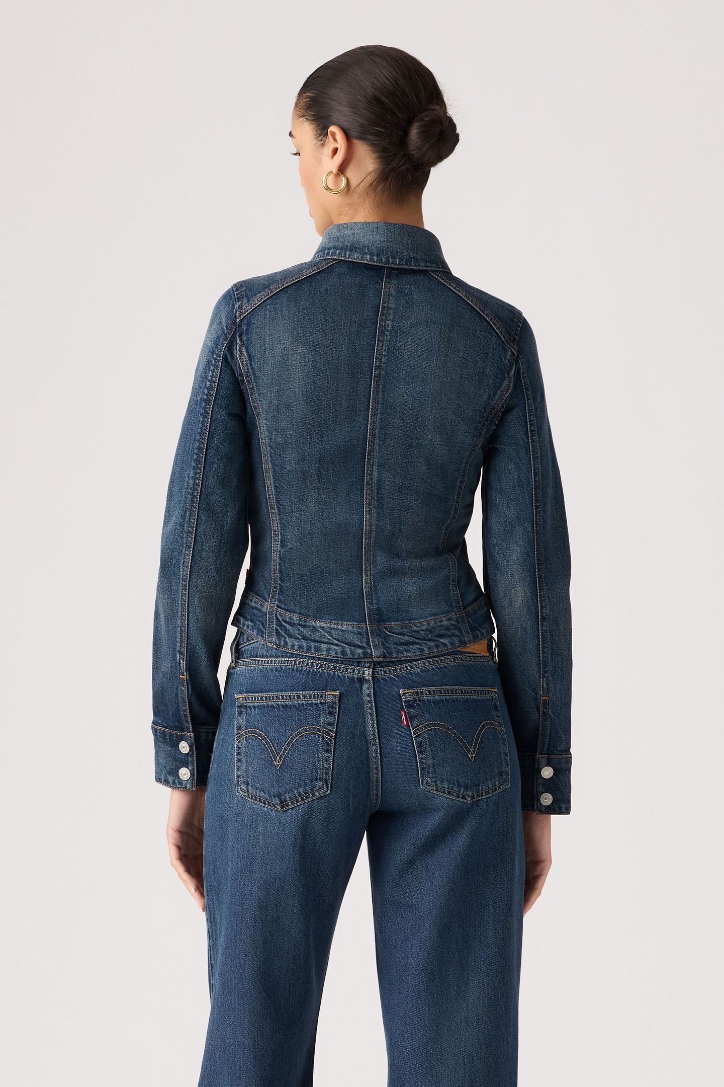 STRETCH FITTED TRUCKER JACKET 2