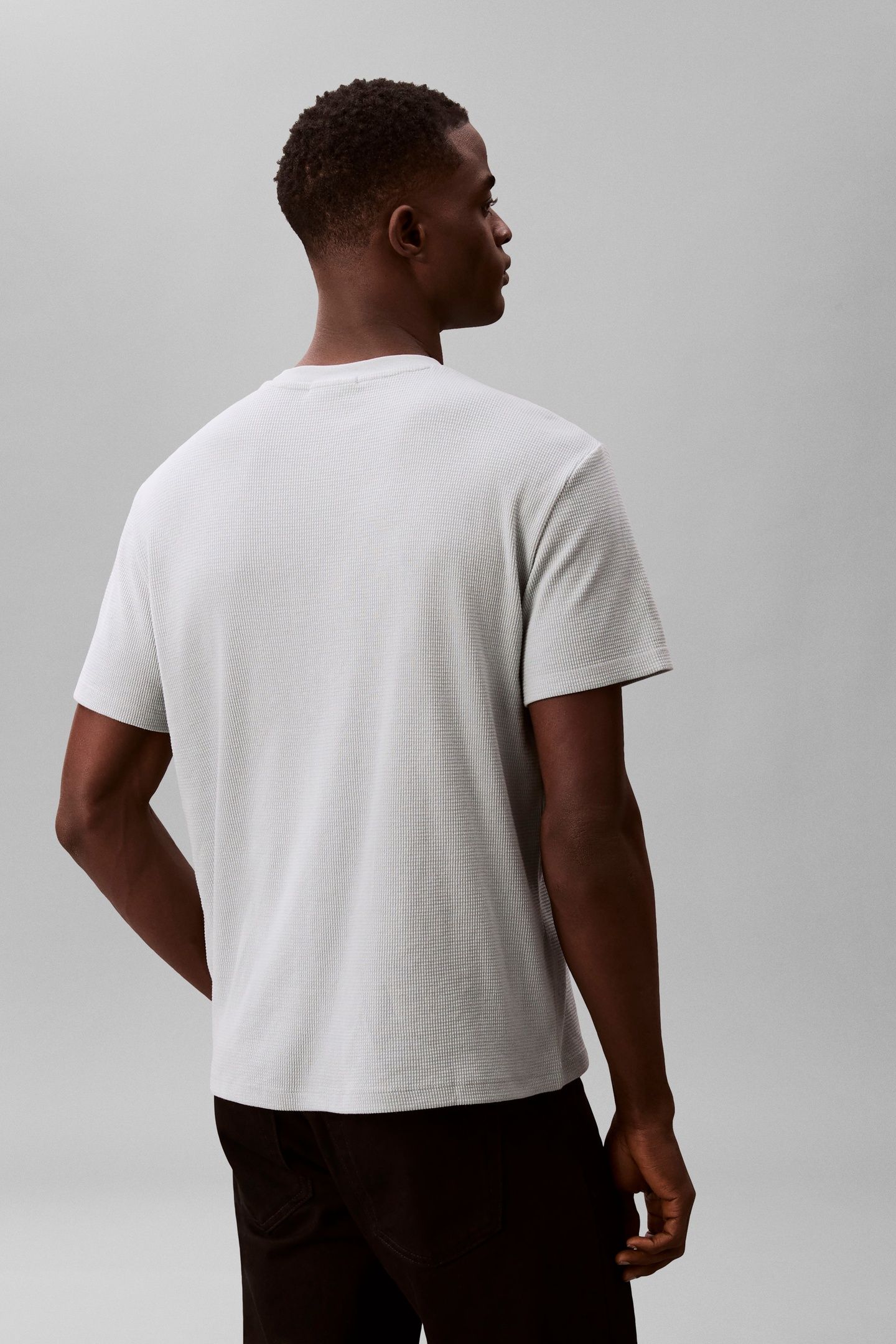 SS WAFFLE BADGE CREW NECK TEE OVERCAST 3