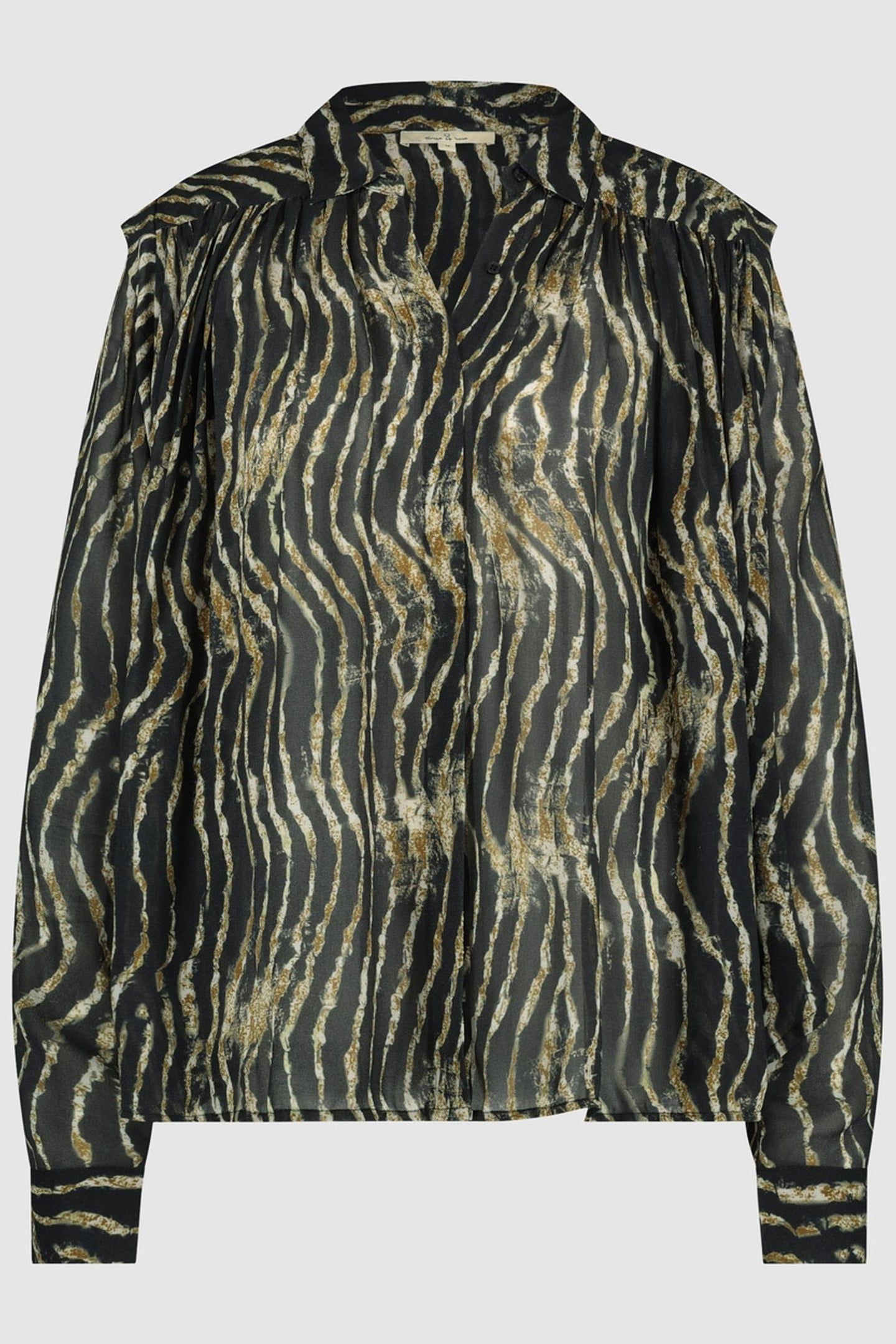AGNES BLOUSE BRONZE TIGER 1
