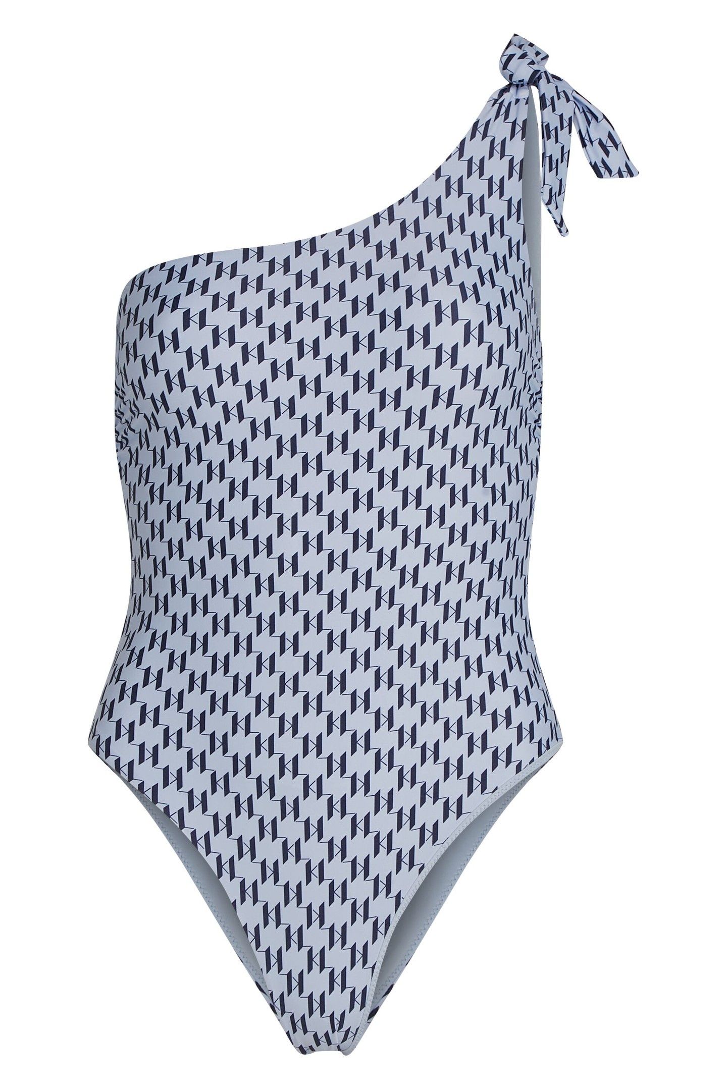 MONOGRAM TIE CHEEKY SWIMSUIT INDIGO 3