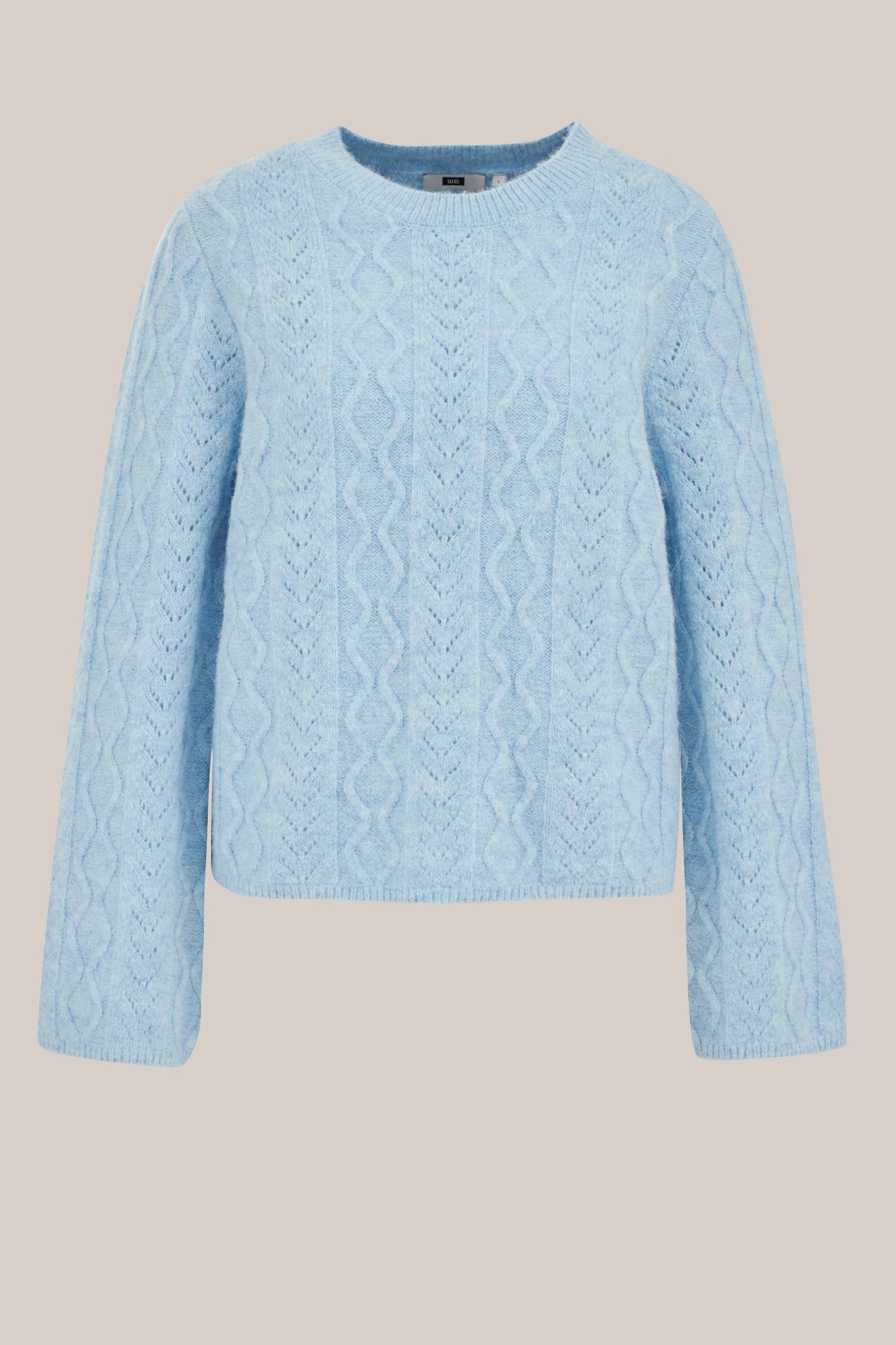KNITTED PULLOVER LIGHT BLUE 4