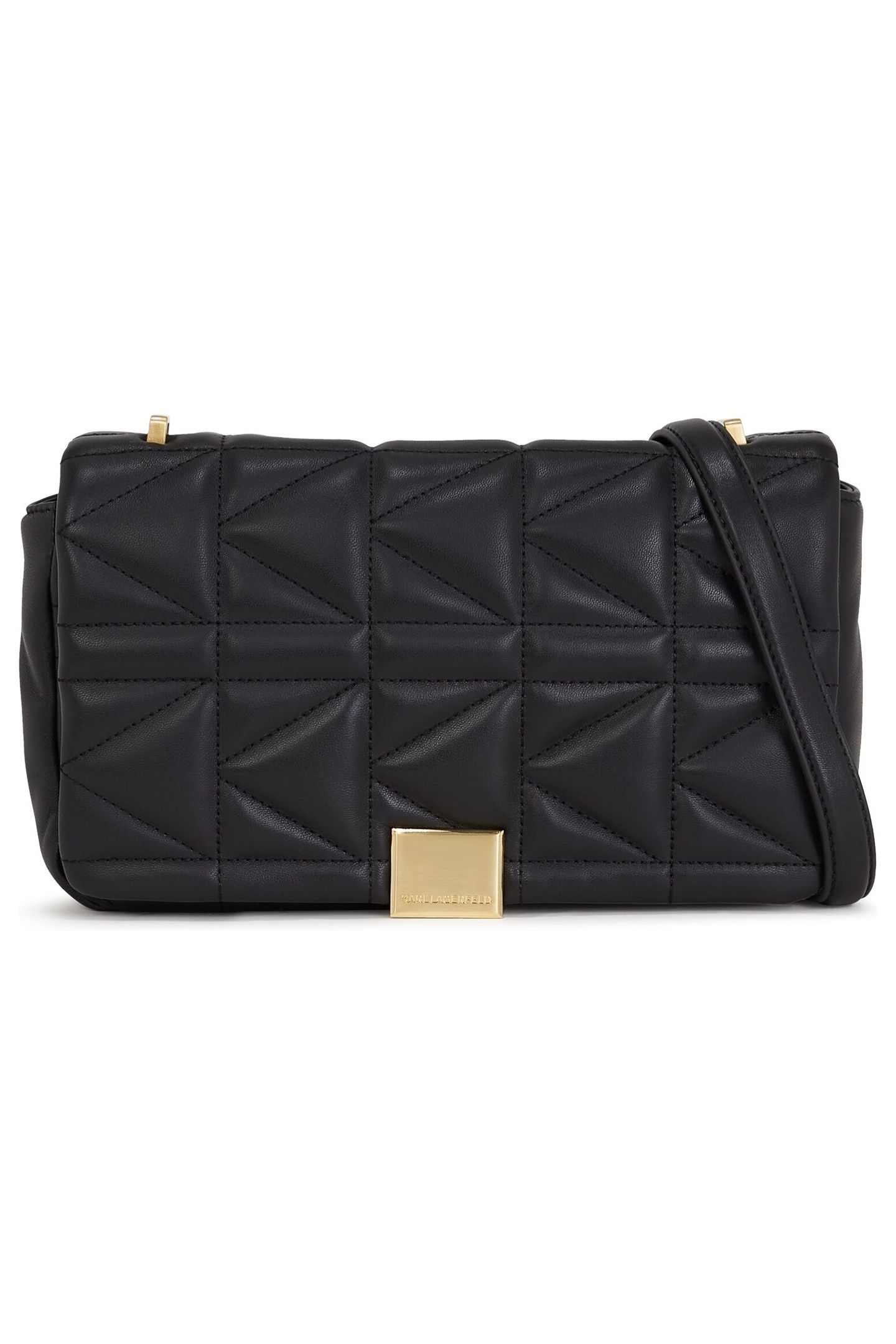 K/KUILT MEDIUM EXT SHOULDER BAG BLACK/GOLD 1