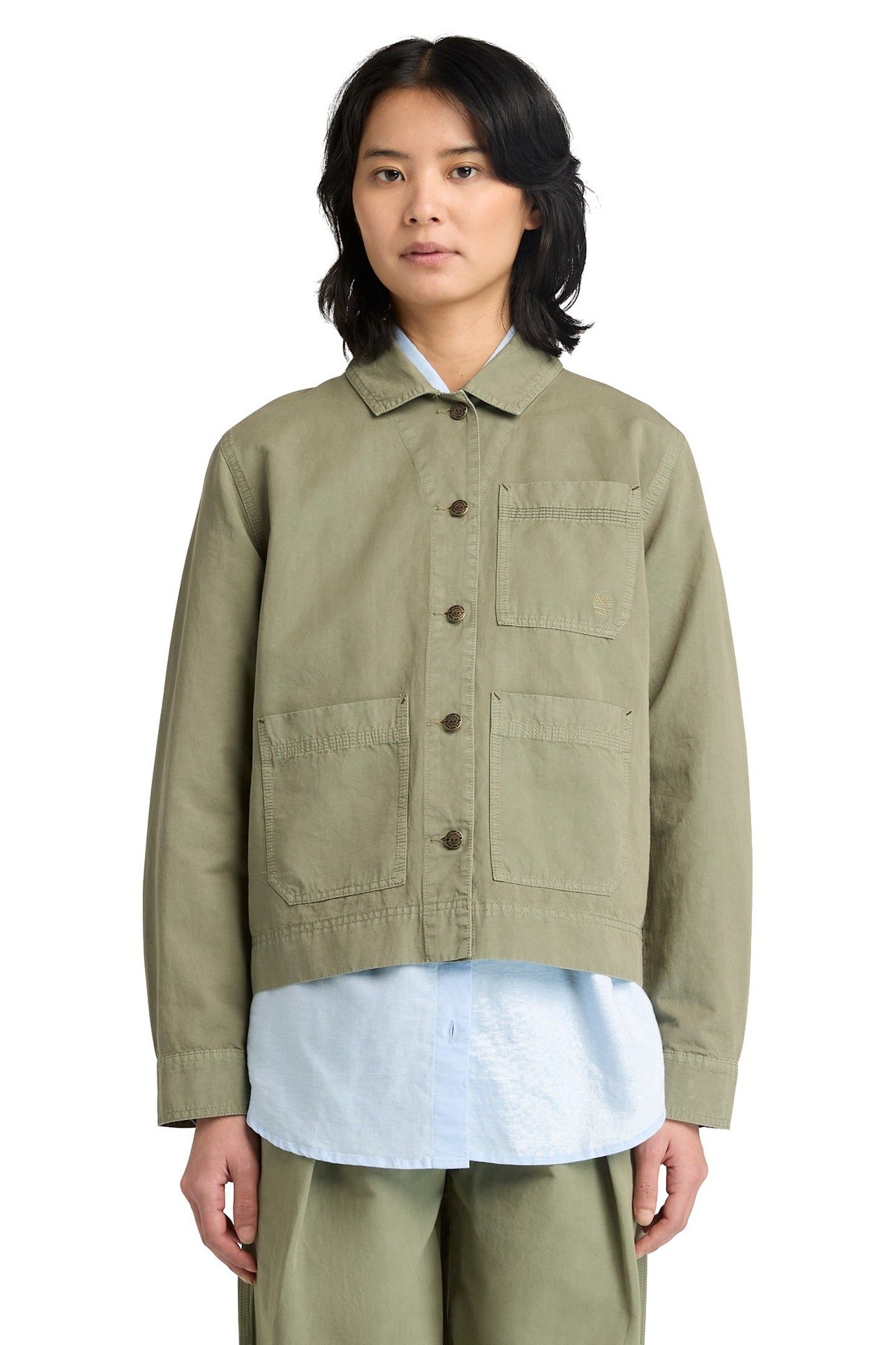 UTILITY COTTON LINEN SHACKET MEDIUM GREY 2