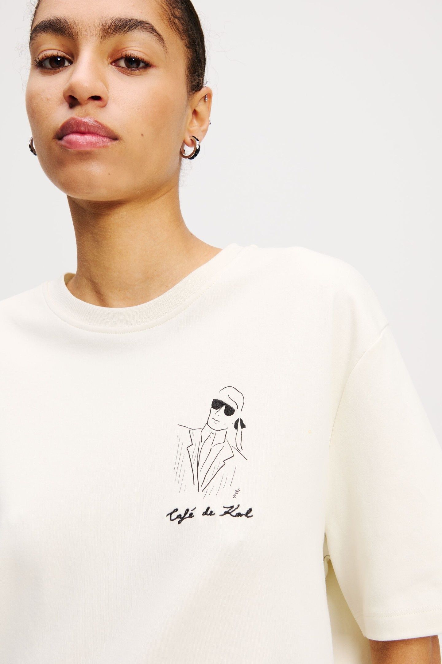 JP OVERSIZED KARL T-SHIRT CANNOLI CREAM 3
