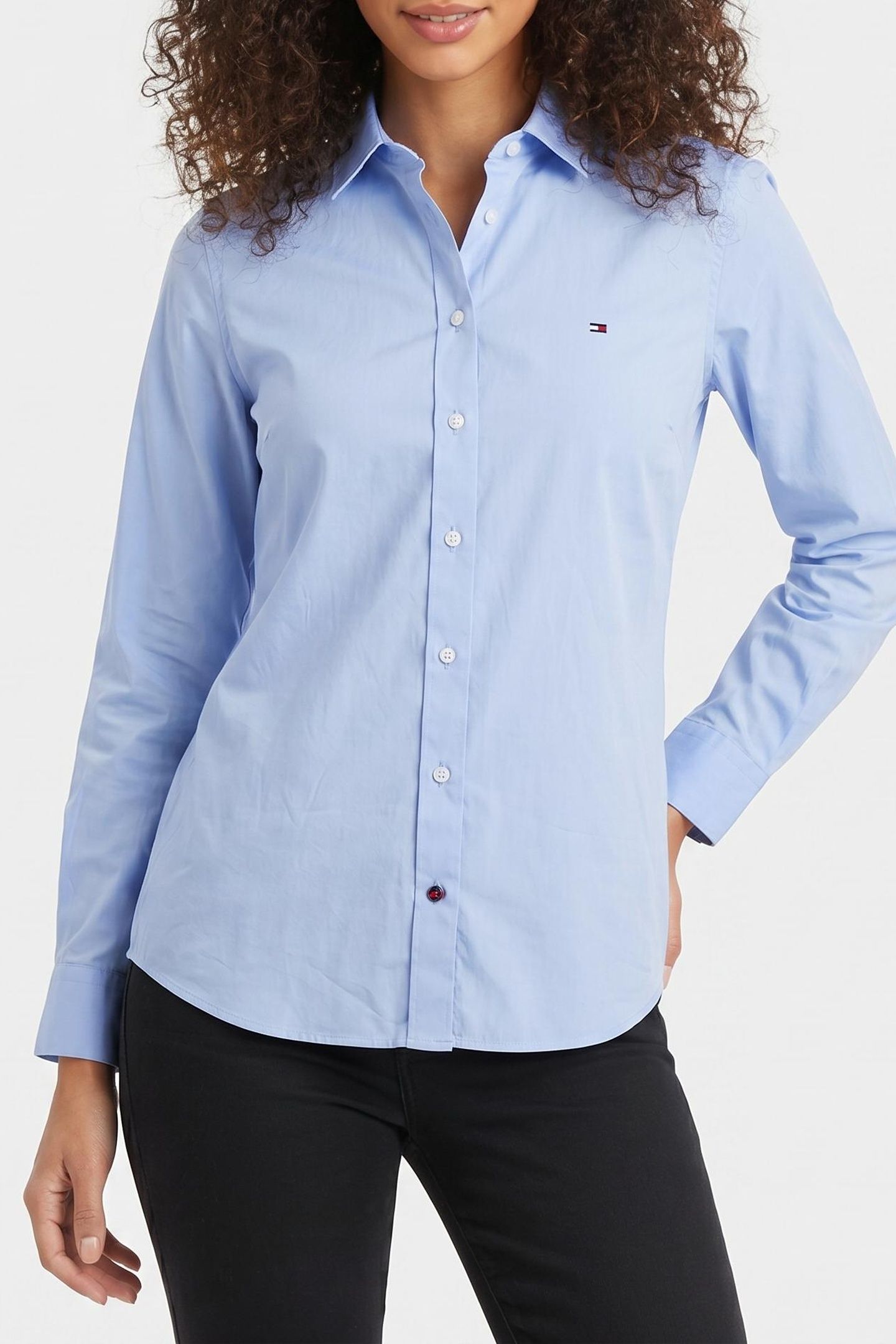 FLEX POPLIN CUSTOM SHIRT LIGHT BLUE 1