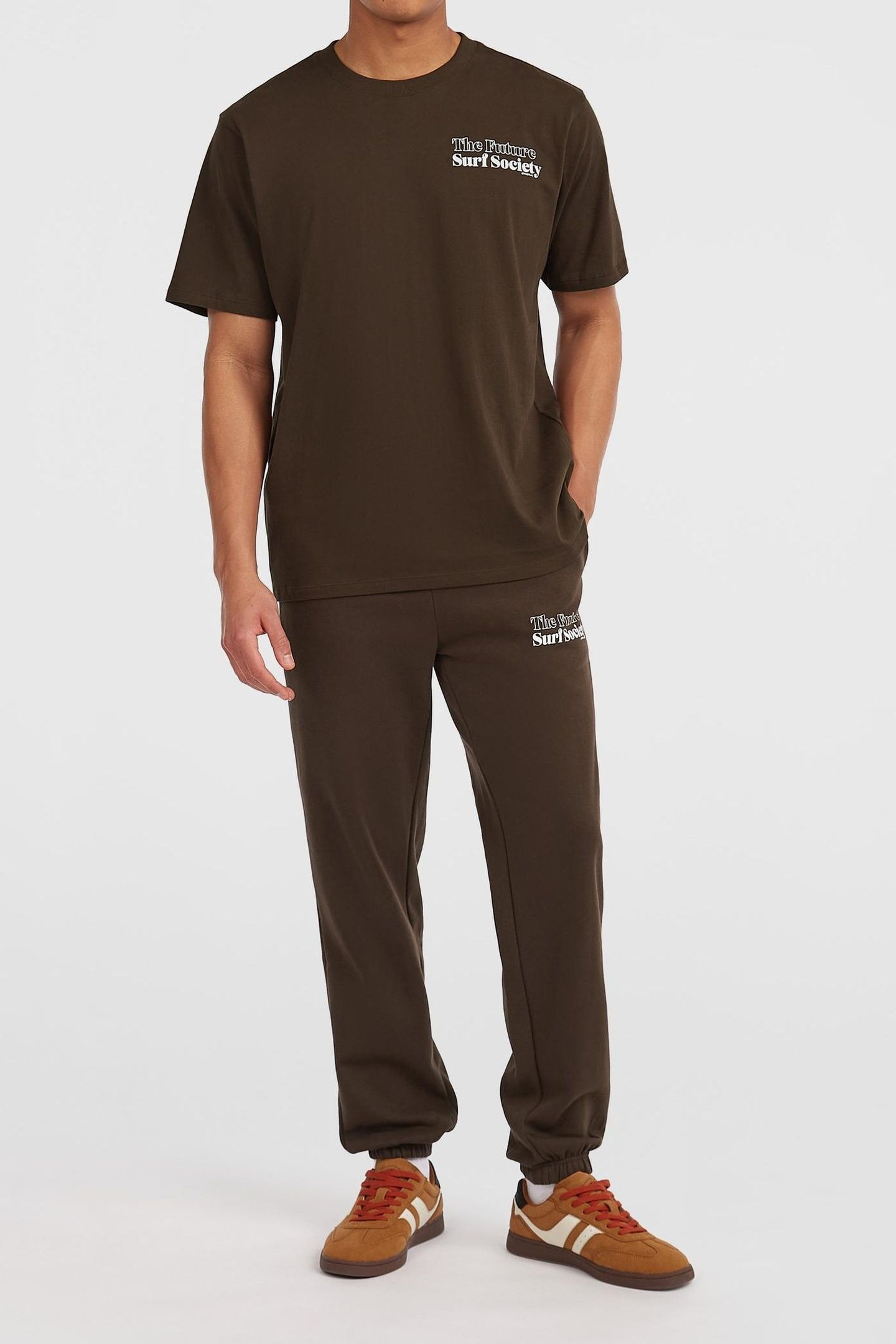 THE FUTURE SURF SOCIETY SWEATPANTS COFFEE BEAN 3