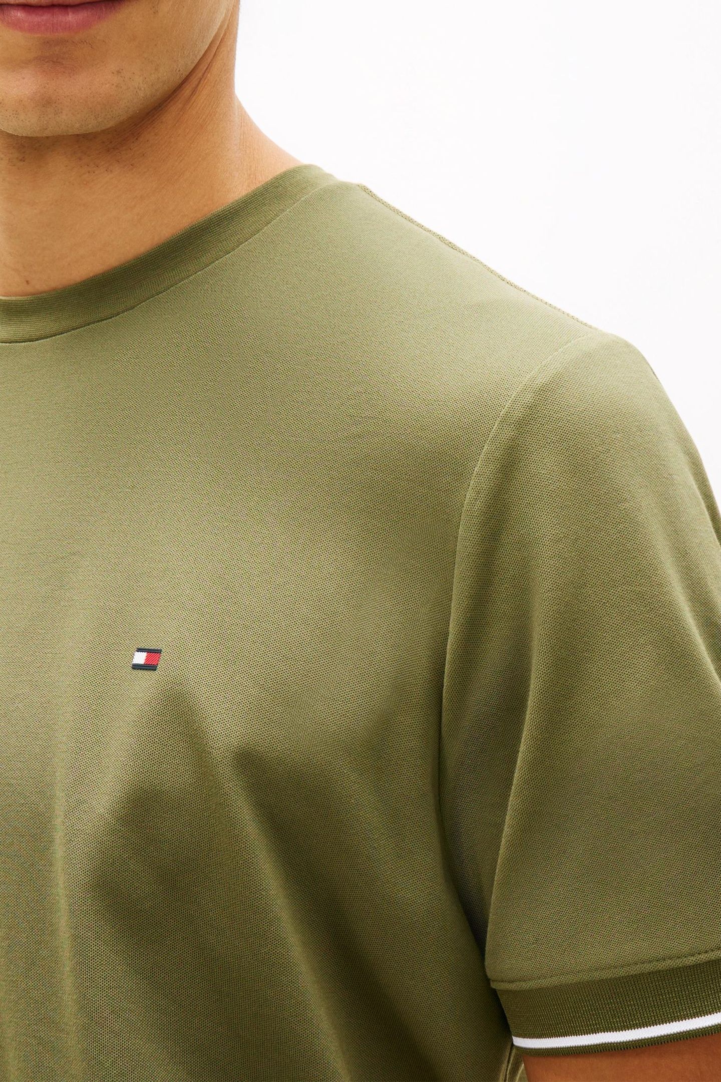 PERFORMANCE TIPPED T-SHIRT DARK ARTICHOKE 5