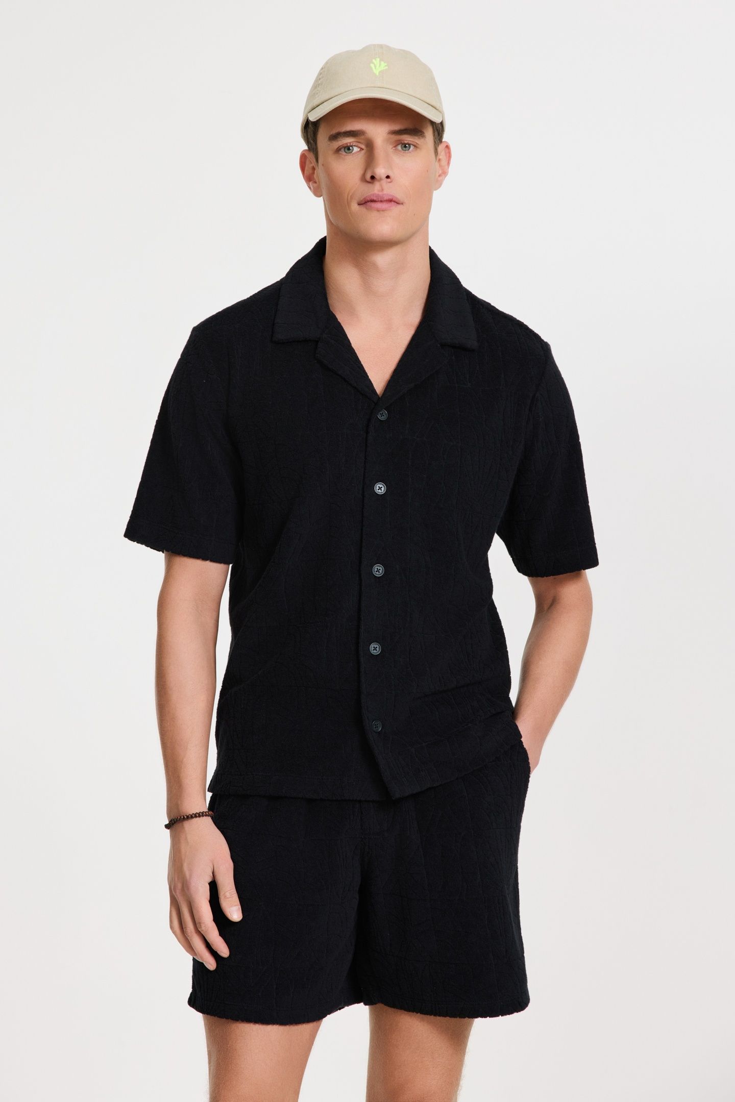 TED SHORT SLEEVE SHIRT GEO SUN BLACK GEO SUN 1