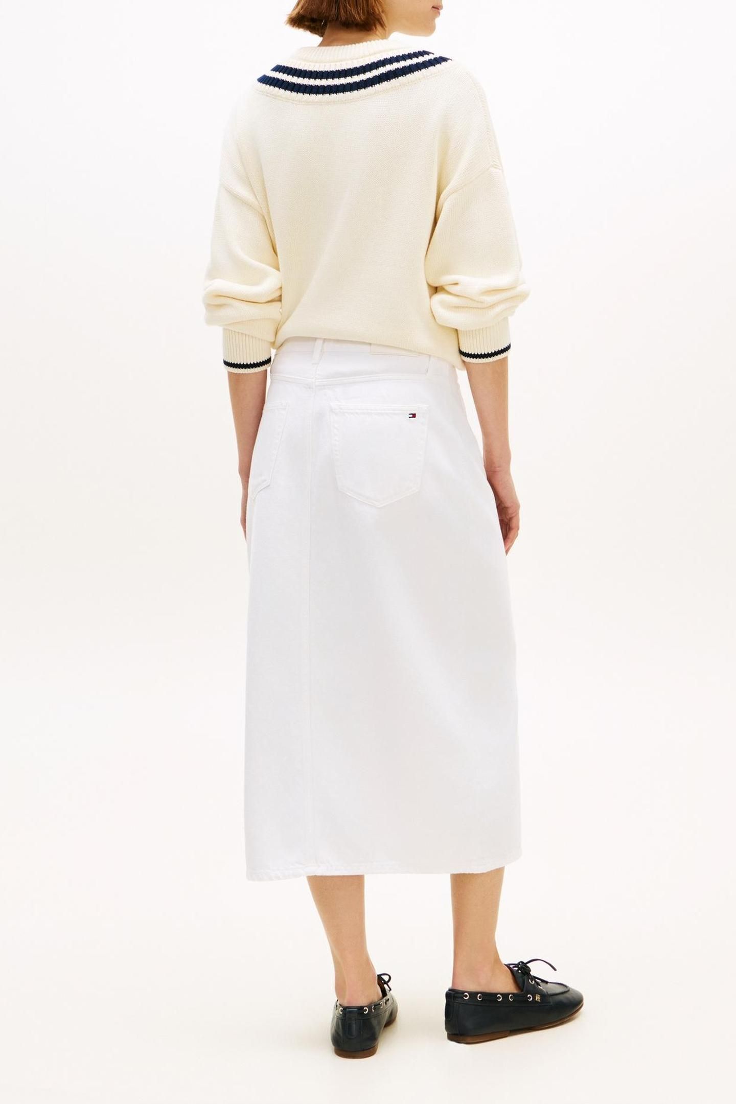 DENIM WHITE MIDI STRAIGHT JEANS OPTIC WHITE 3