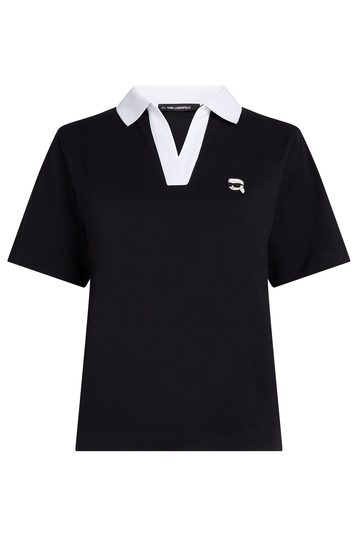 IKON PATCH POLO T-SHIRT BLACK 3