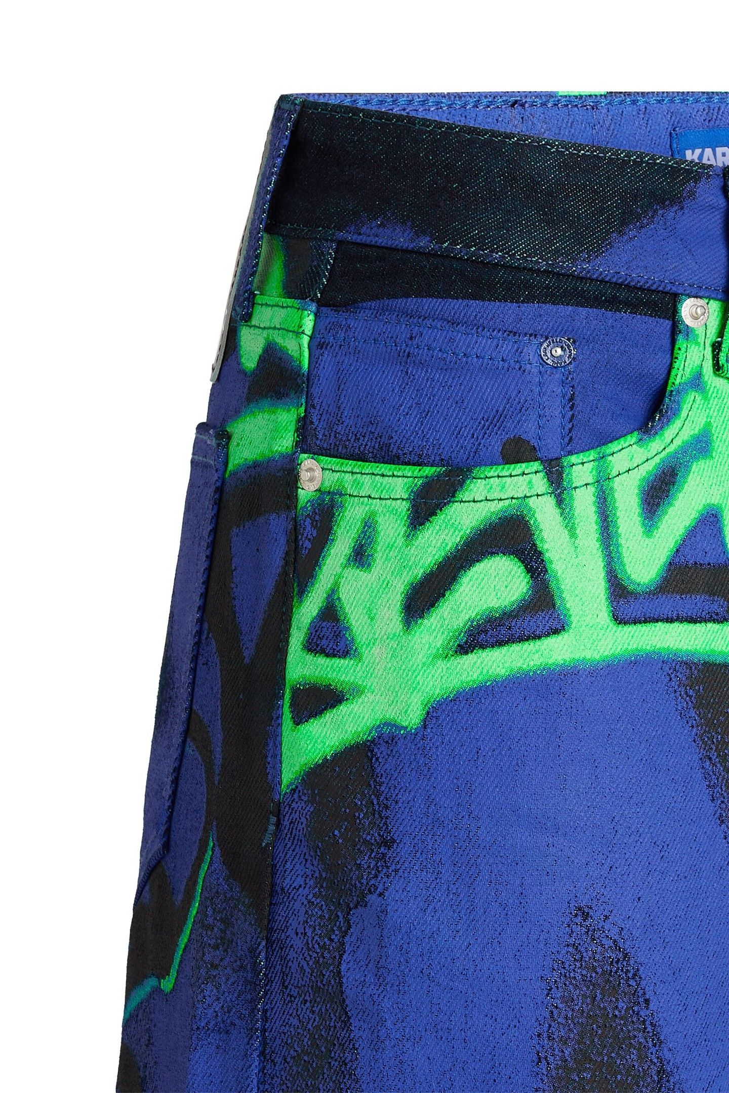 RELAXED GRAFFITI DENIM RINSE BLUE 5