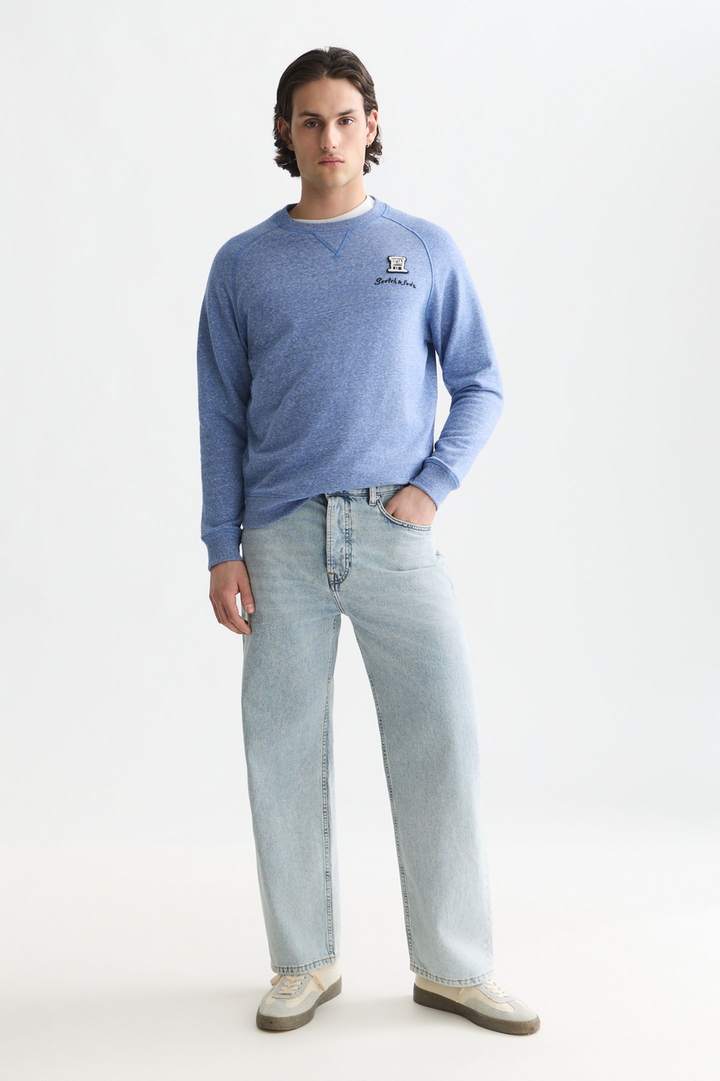 MELANGE REGULAR-FIT SWEATSHIRT ENSIGN BLUE MELANGE 2