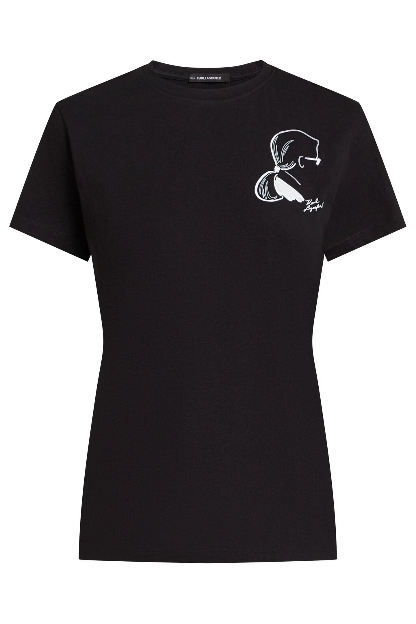 SKETCH CAMEO PRINT T-SHIRT BLACK 1