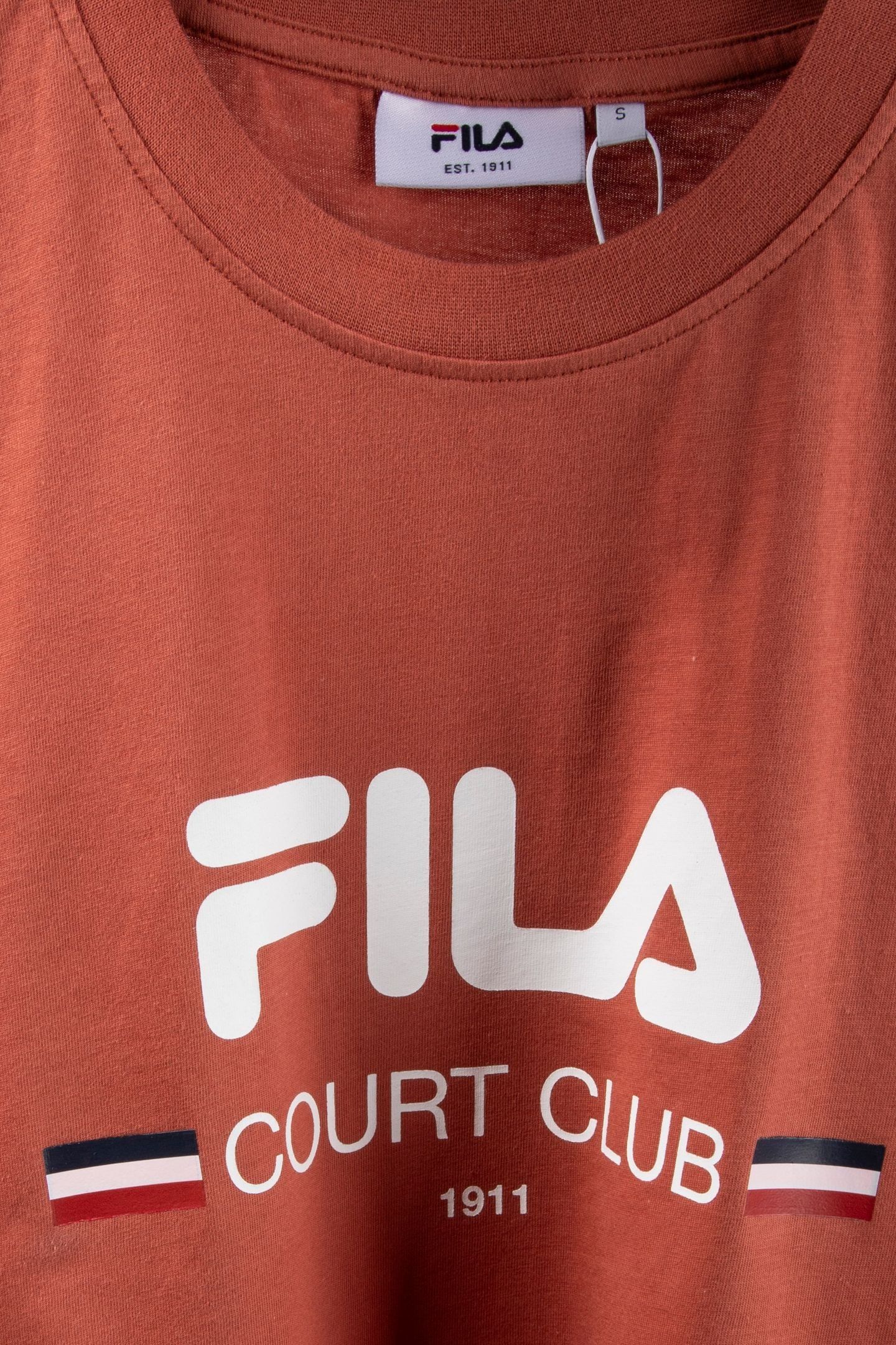 DOCCIA RELAXED LOGO GRAPHIC T-SHIRT ETRUSCAN RED 4