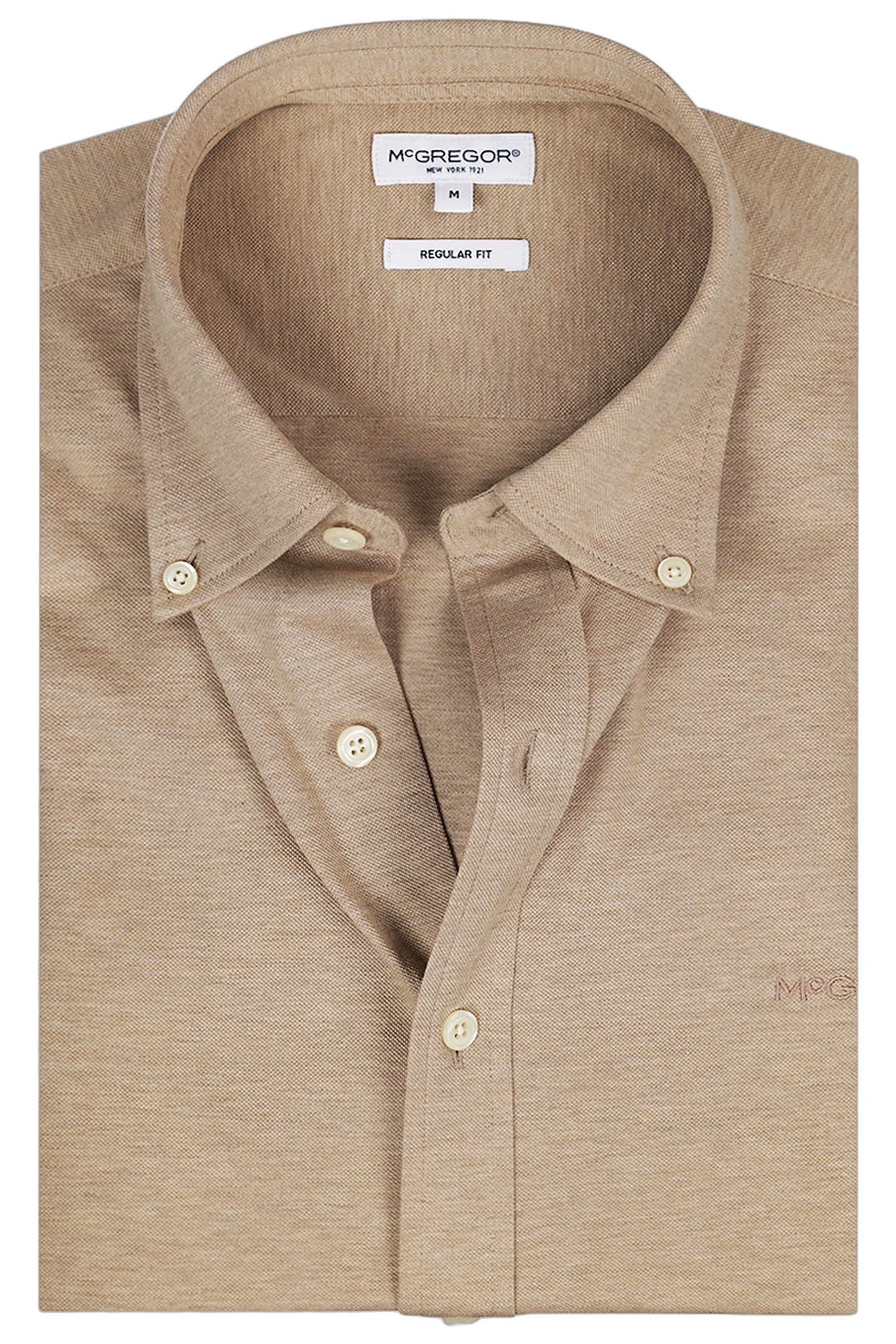 STRETCH PIQUE SHIRT SAND 3