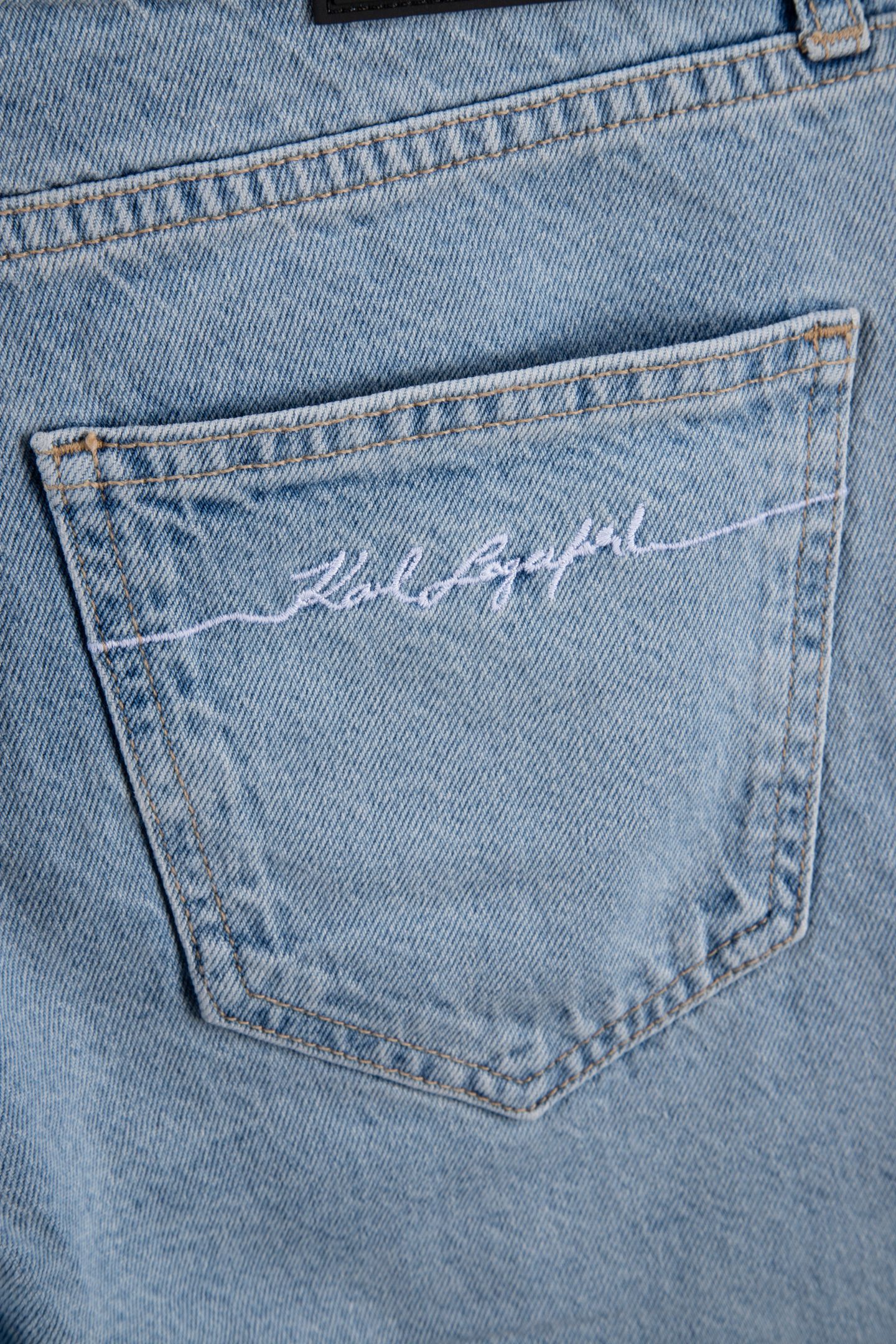 LINE SIGNATURE DENIM SHORTS LIGHT BLUE 4