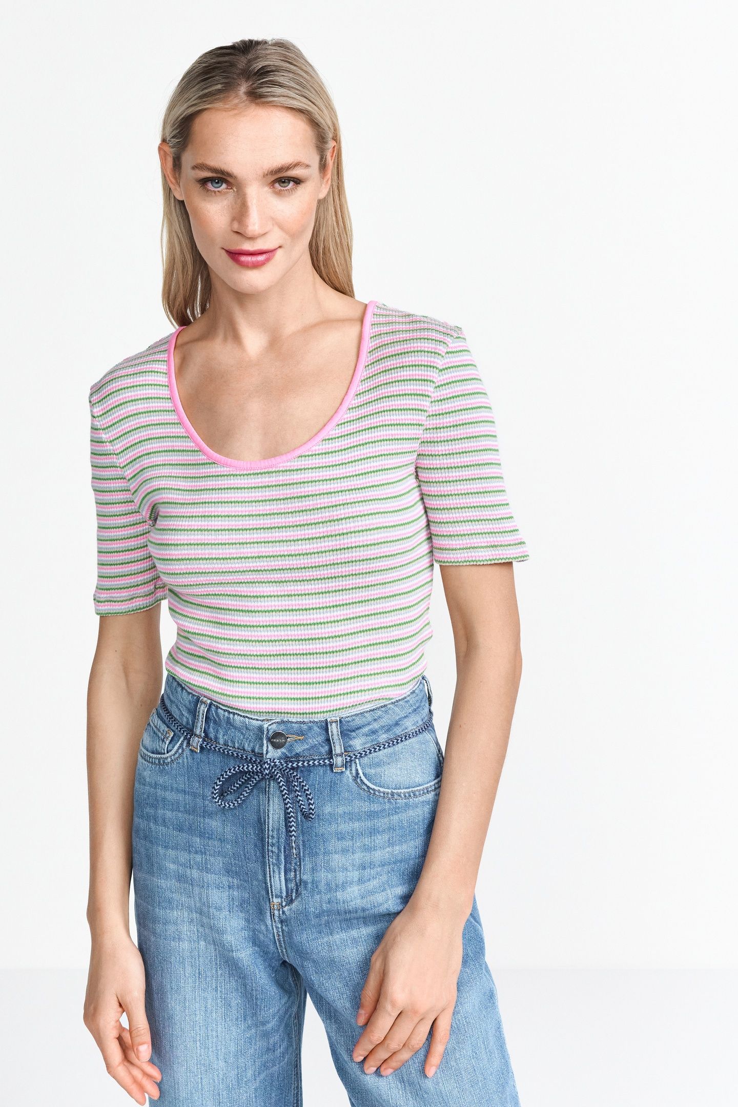 MULTICOLOR STRIPE RIB SHIRT ORIGINAL 2