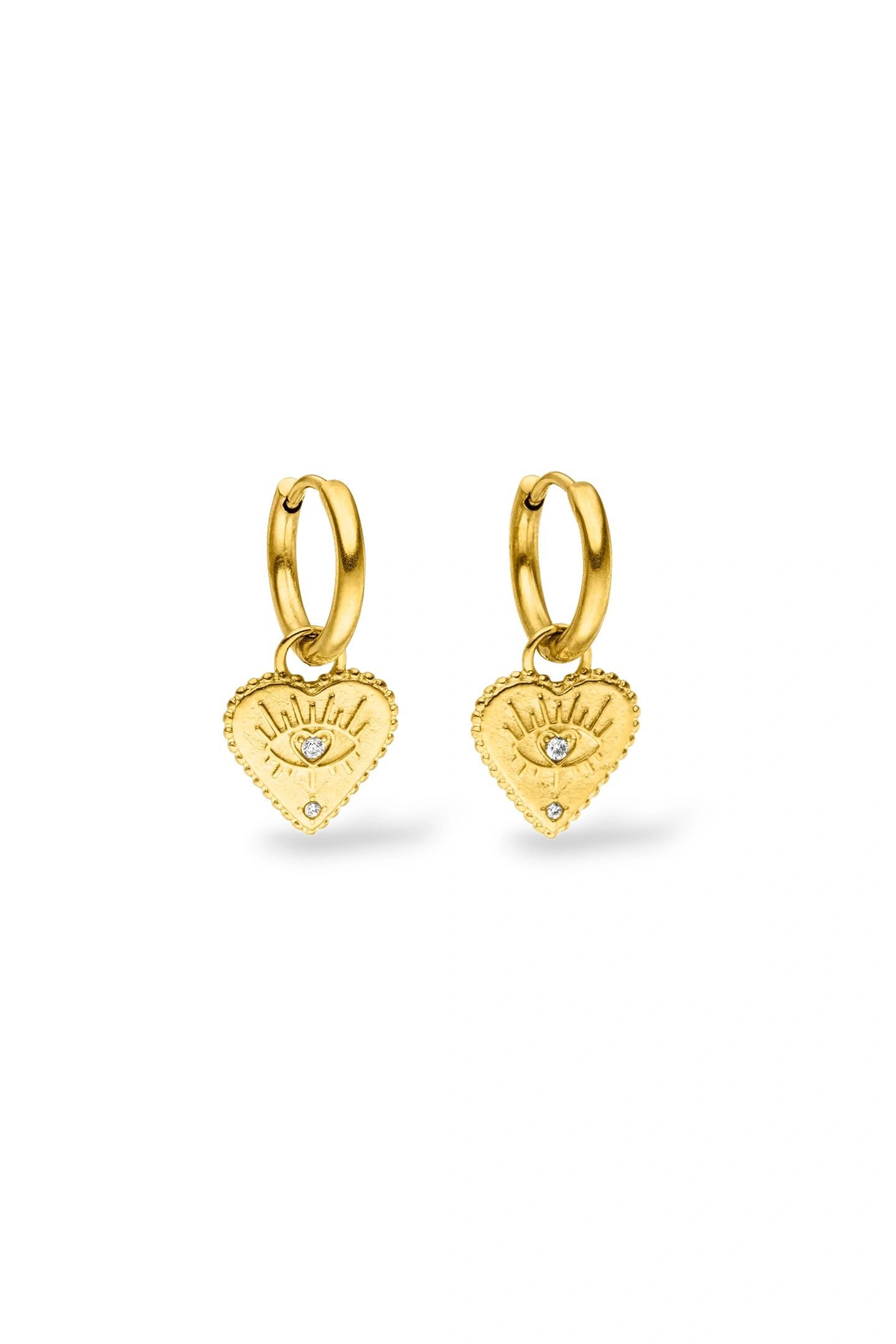 BRIGHT HEART OHRRINGE GOLD 2