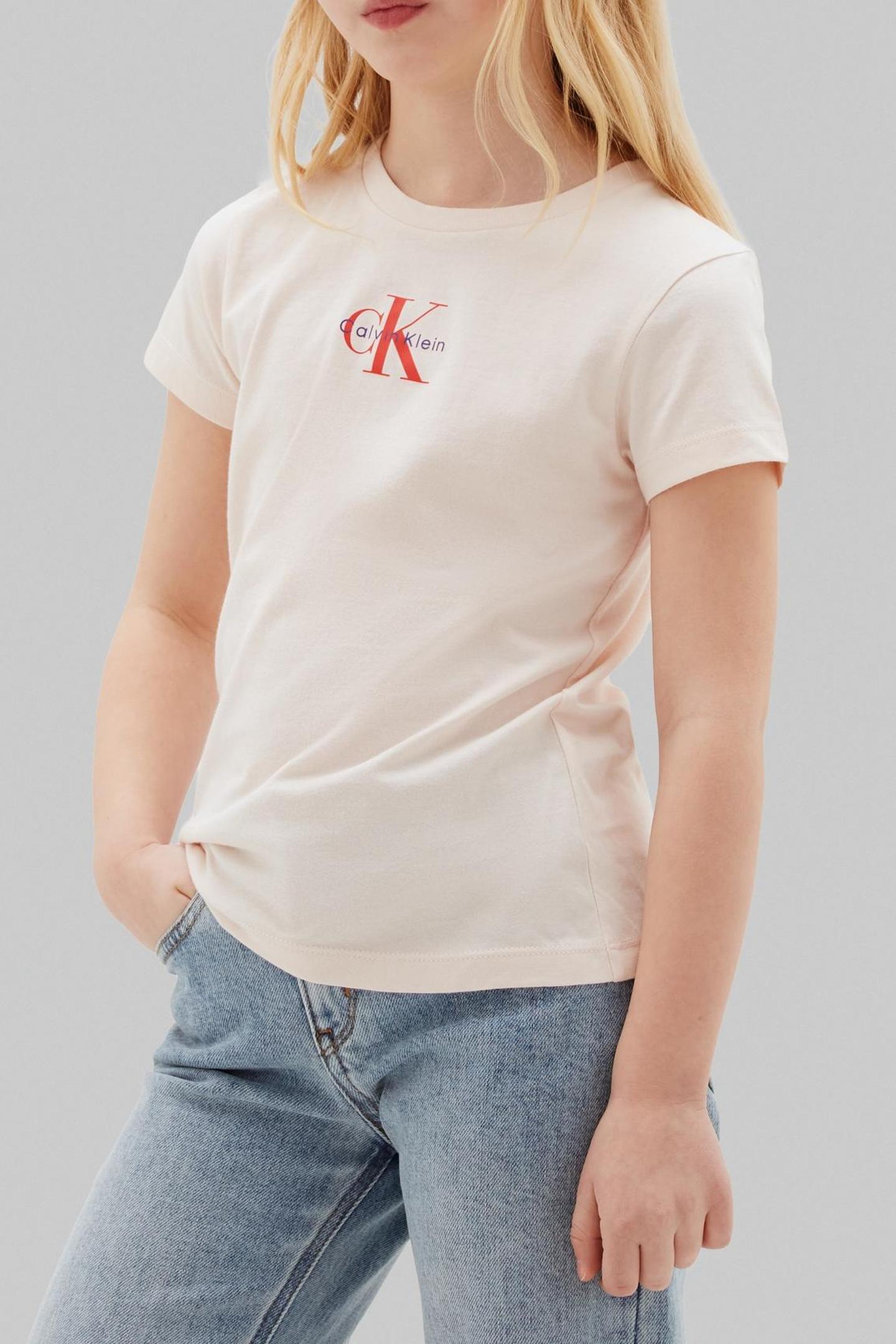 GIRLS MICRO MONOGRAM TOP PEARL 1