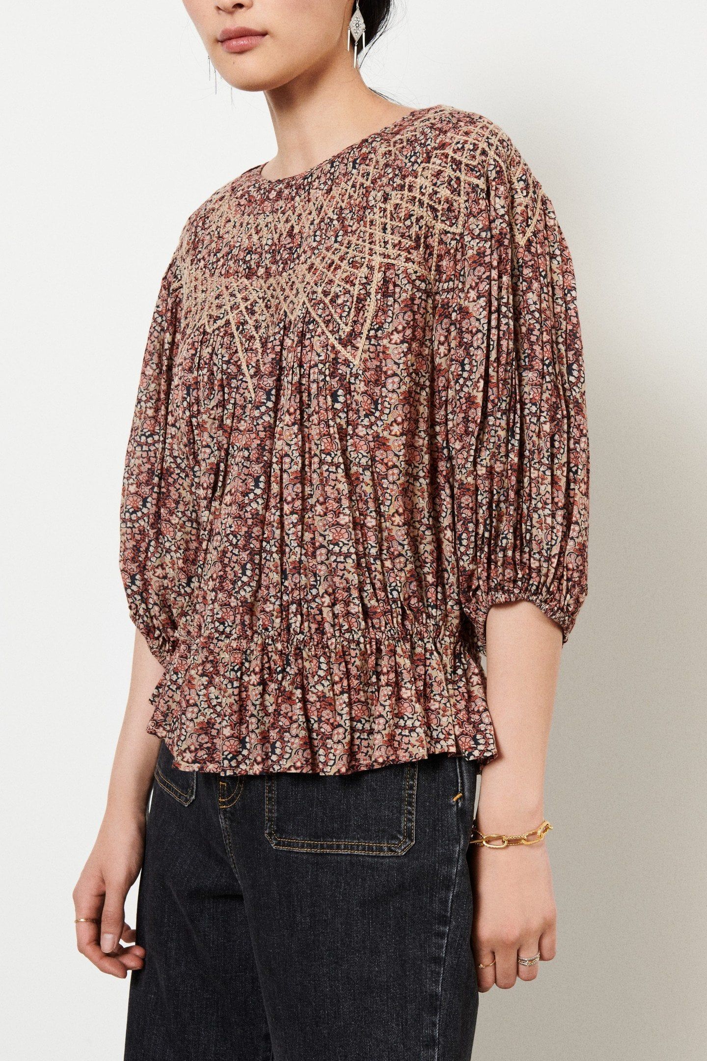 BLOUSE ISAURE GREIGE 1
