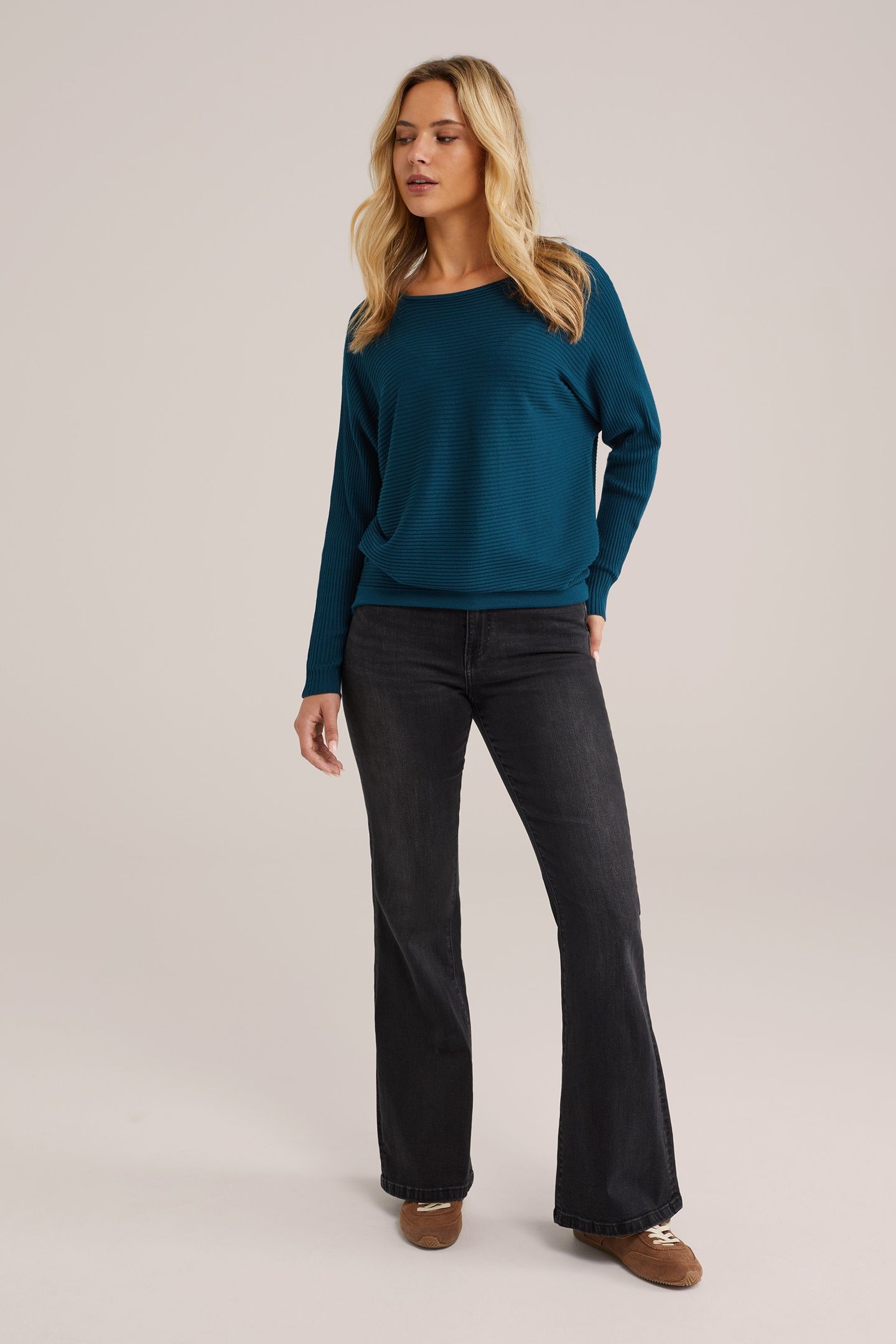 KNITTED PULLOVER GREEN BLUE 2