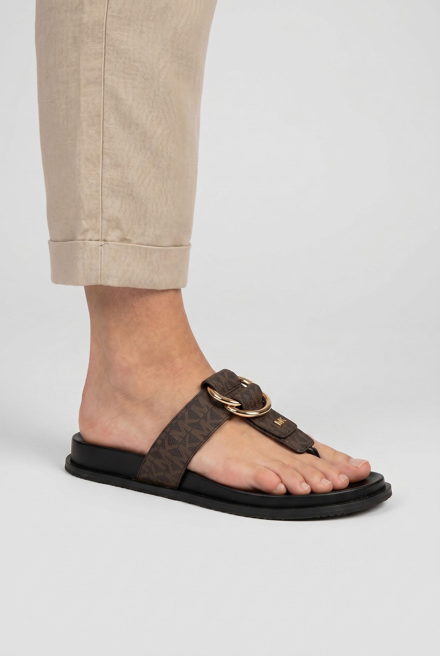 JADEN THONG BLACK/BROWN 2