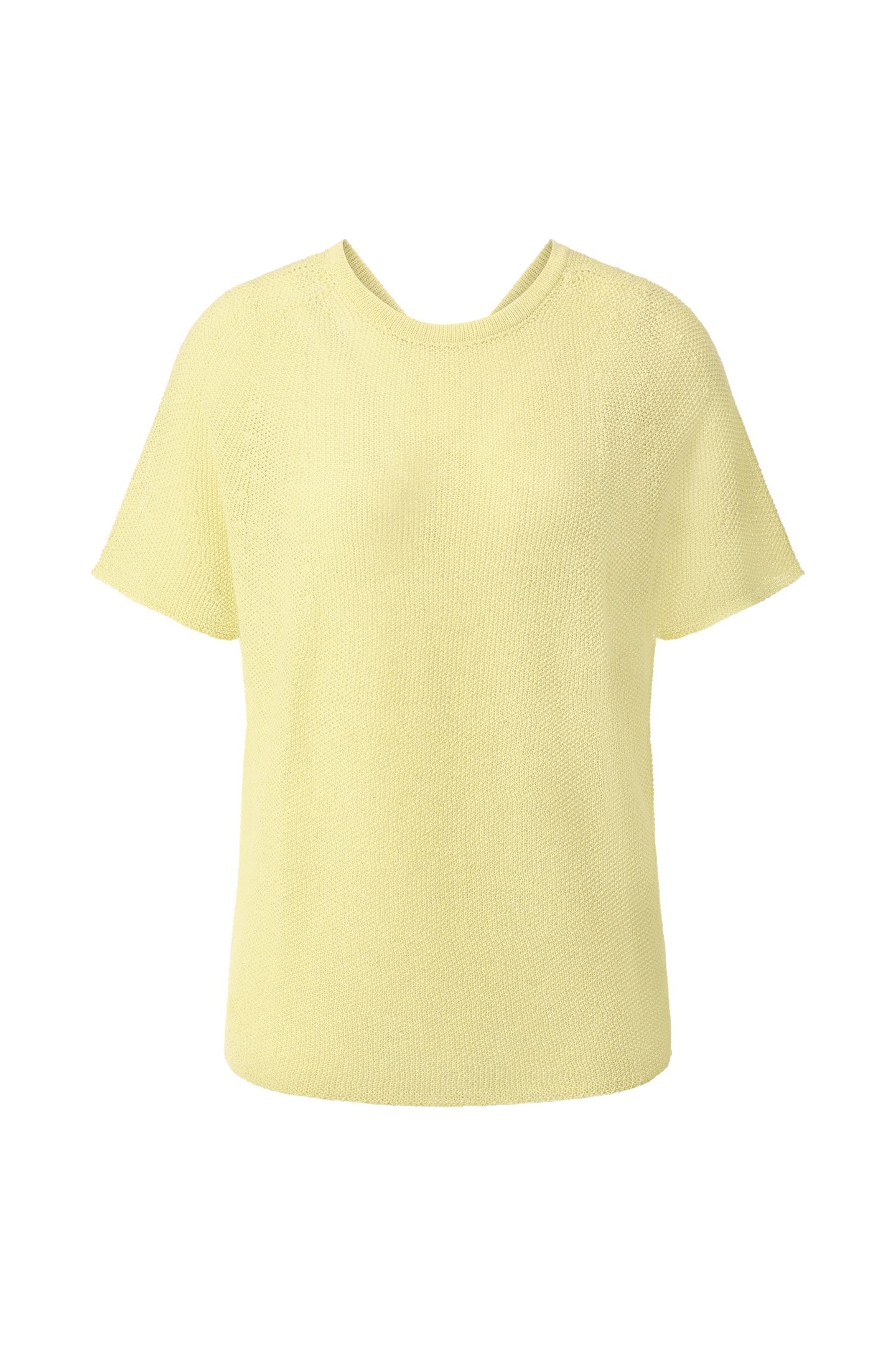 CREW NECK SHINY YARN LIGHT VANILLA 4