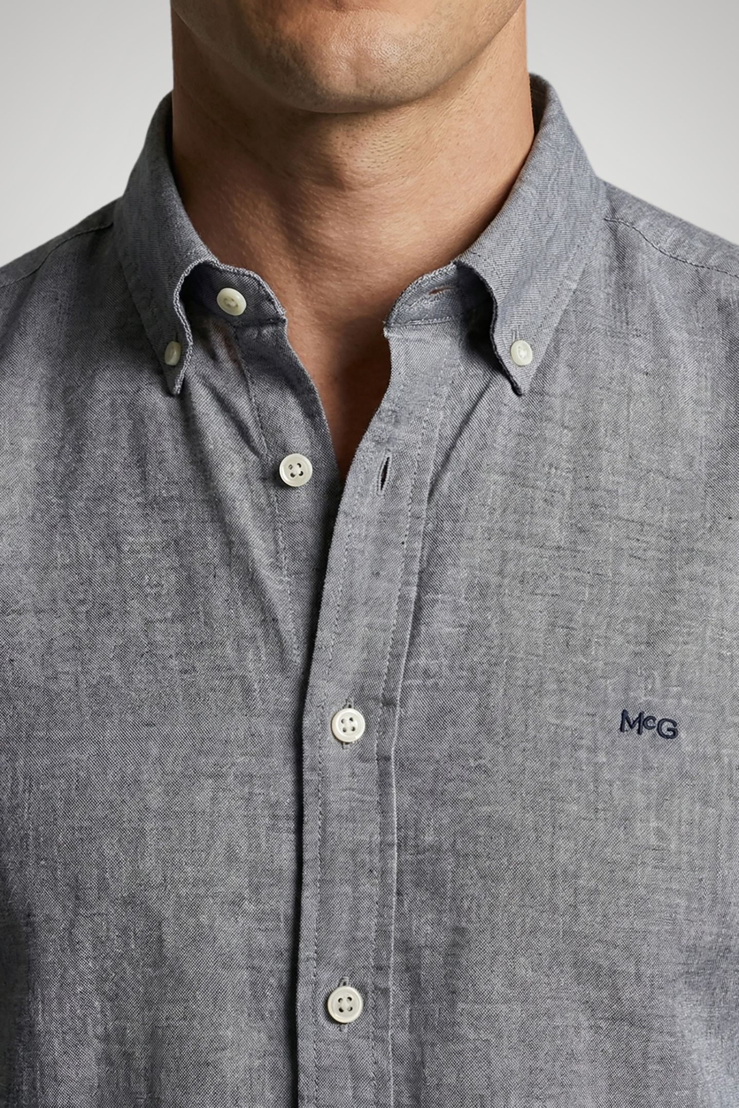 COTTON/LINNEN SHIRT NAVY 6