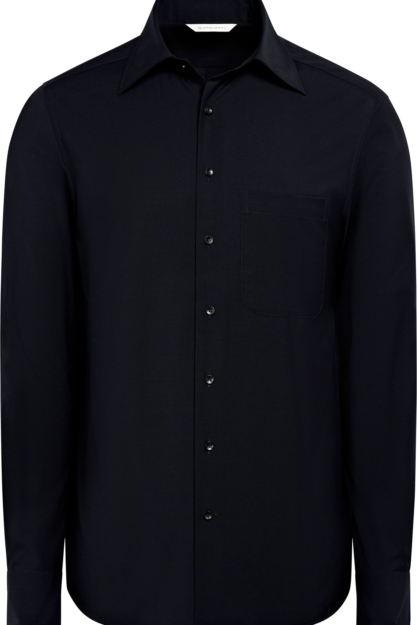 WASHABLE WOOL NAVY CASUAL SHIRTS NAVY 5