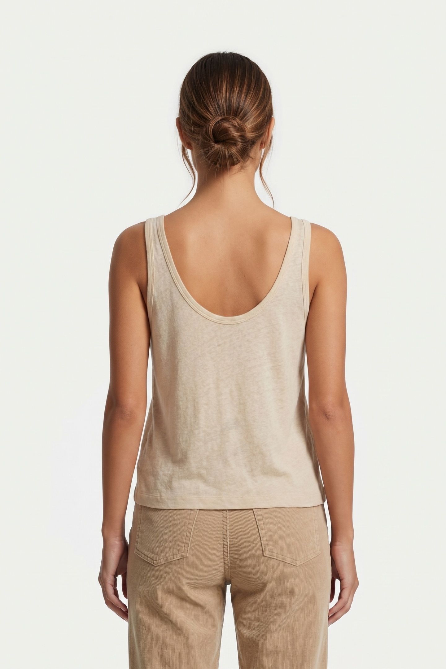 PA DINO LINEN TANK BEIGE 2
