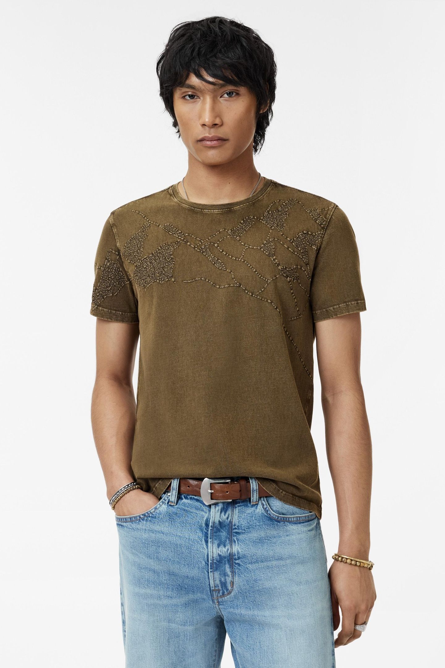 SS CREW TEE - DESERT MOUNTAIN EMBROIDERY MUSHROOM 1