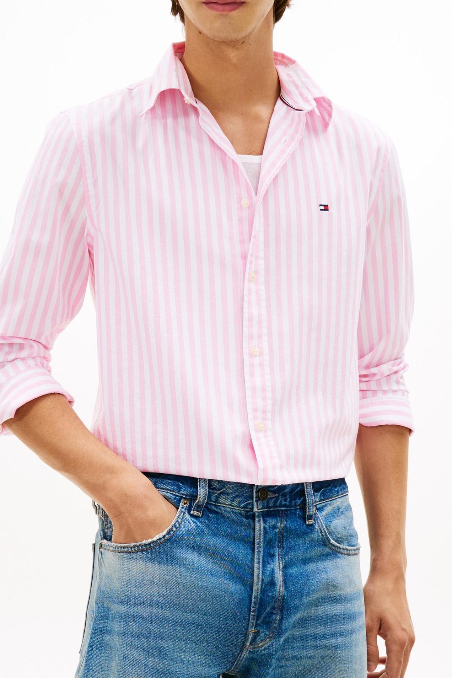 FLEX POPLIN CLASSIC SHIRT CLASSIC PINK/STRIPE 1