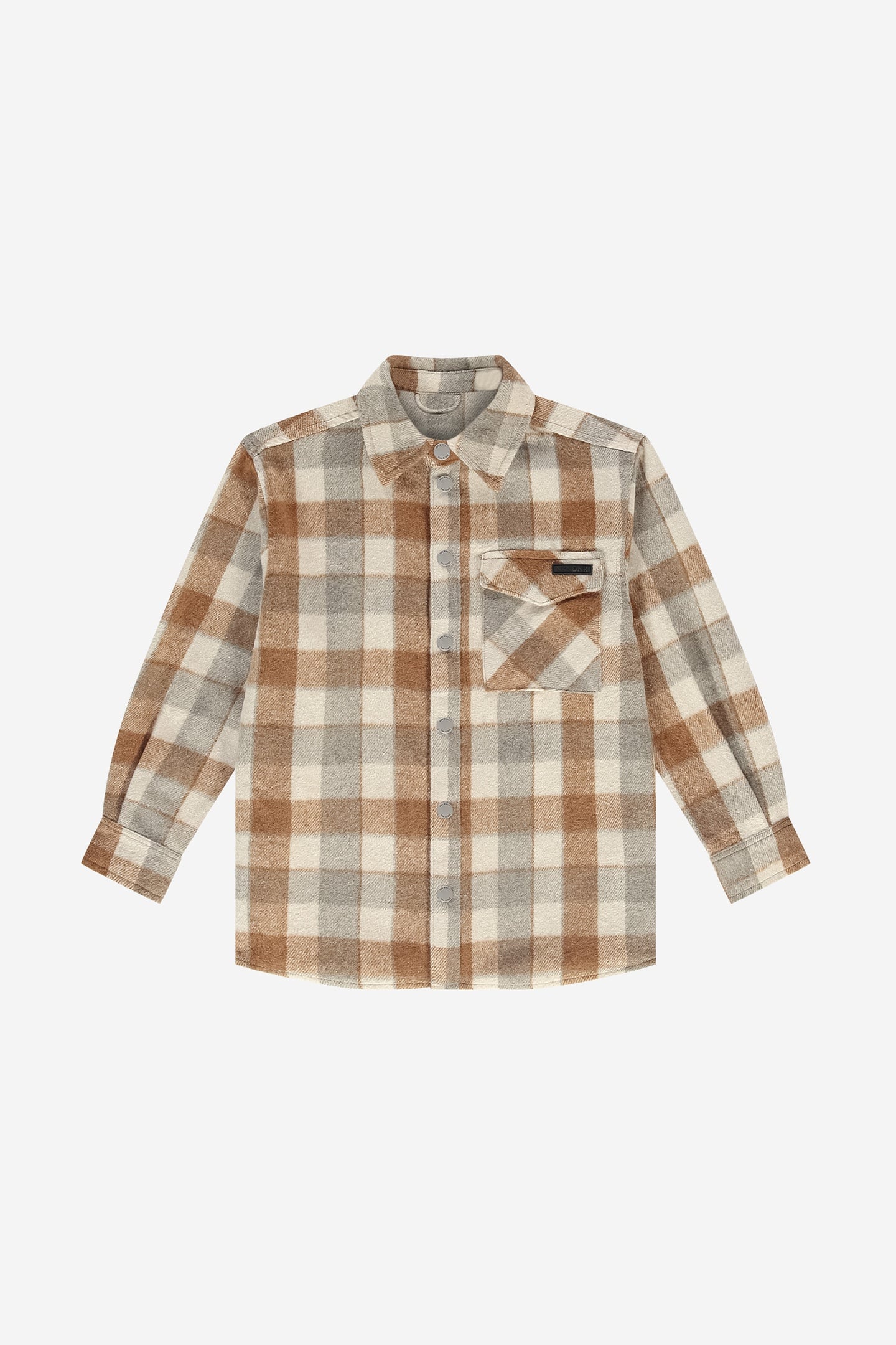 SQUARED OVERSHIRT CLAY BEIGE 1