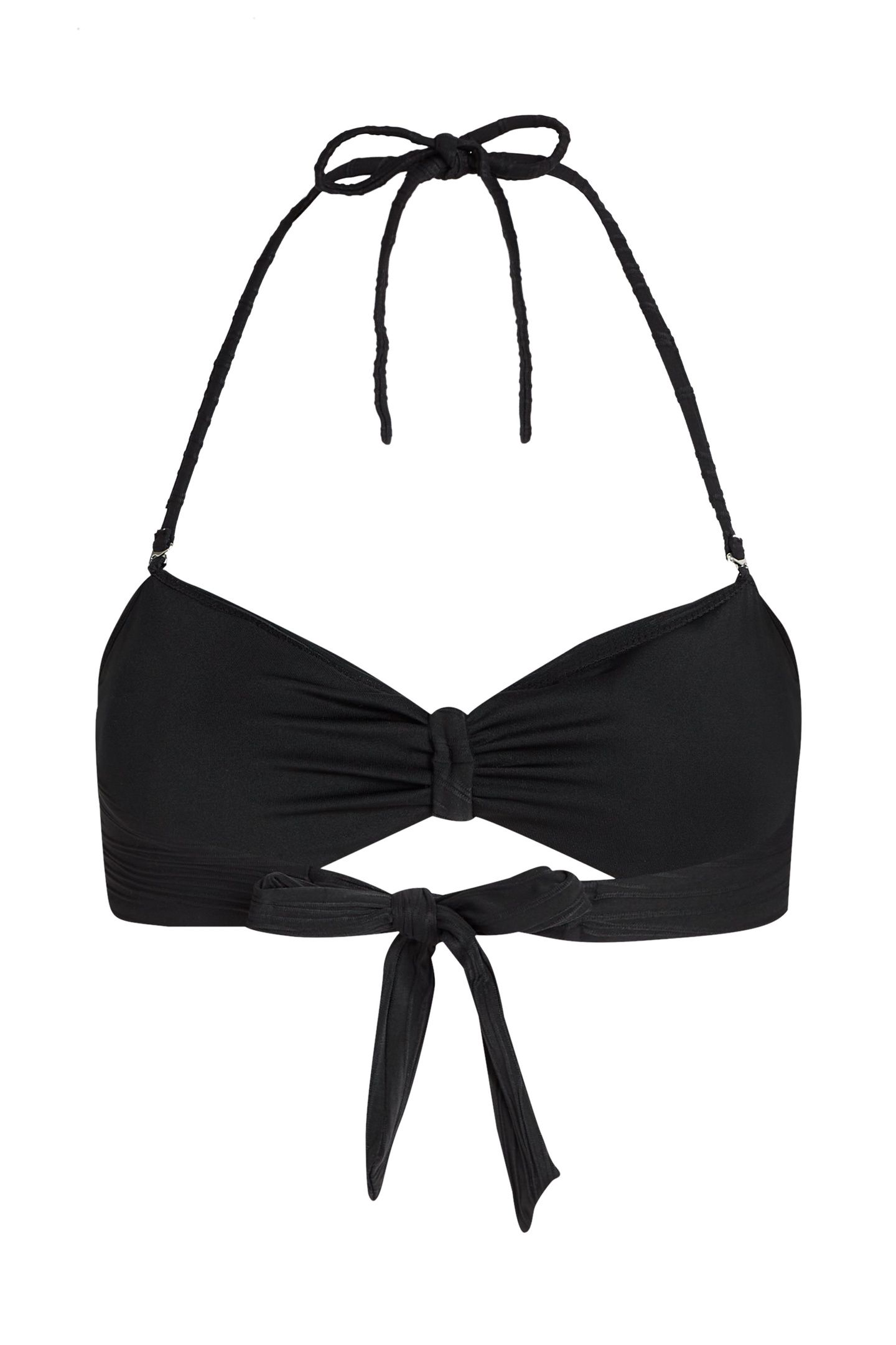 KARL RIB BANDEAU TOP BLACK 5