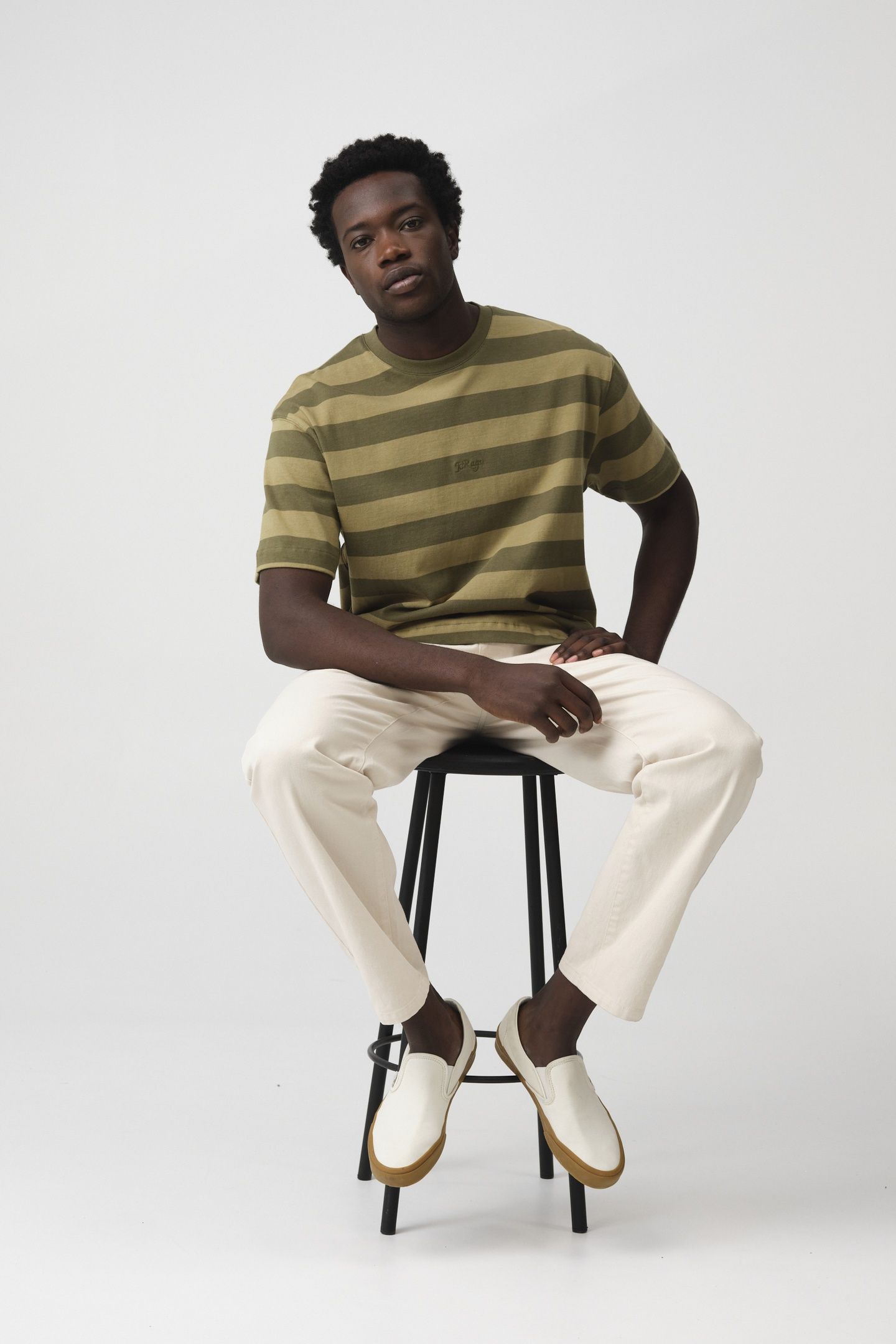 ROMEO STRIPE T-SHIRT GREEN 4