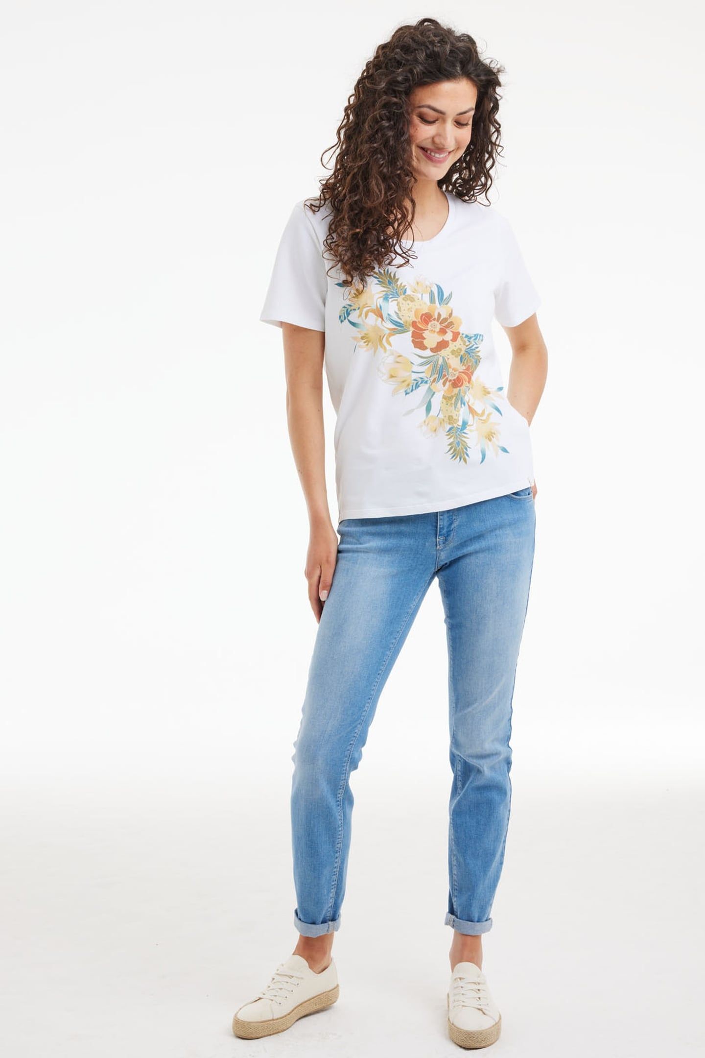T-SHIRT FAMOUS WHITE RISING SUN PANEL 1
