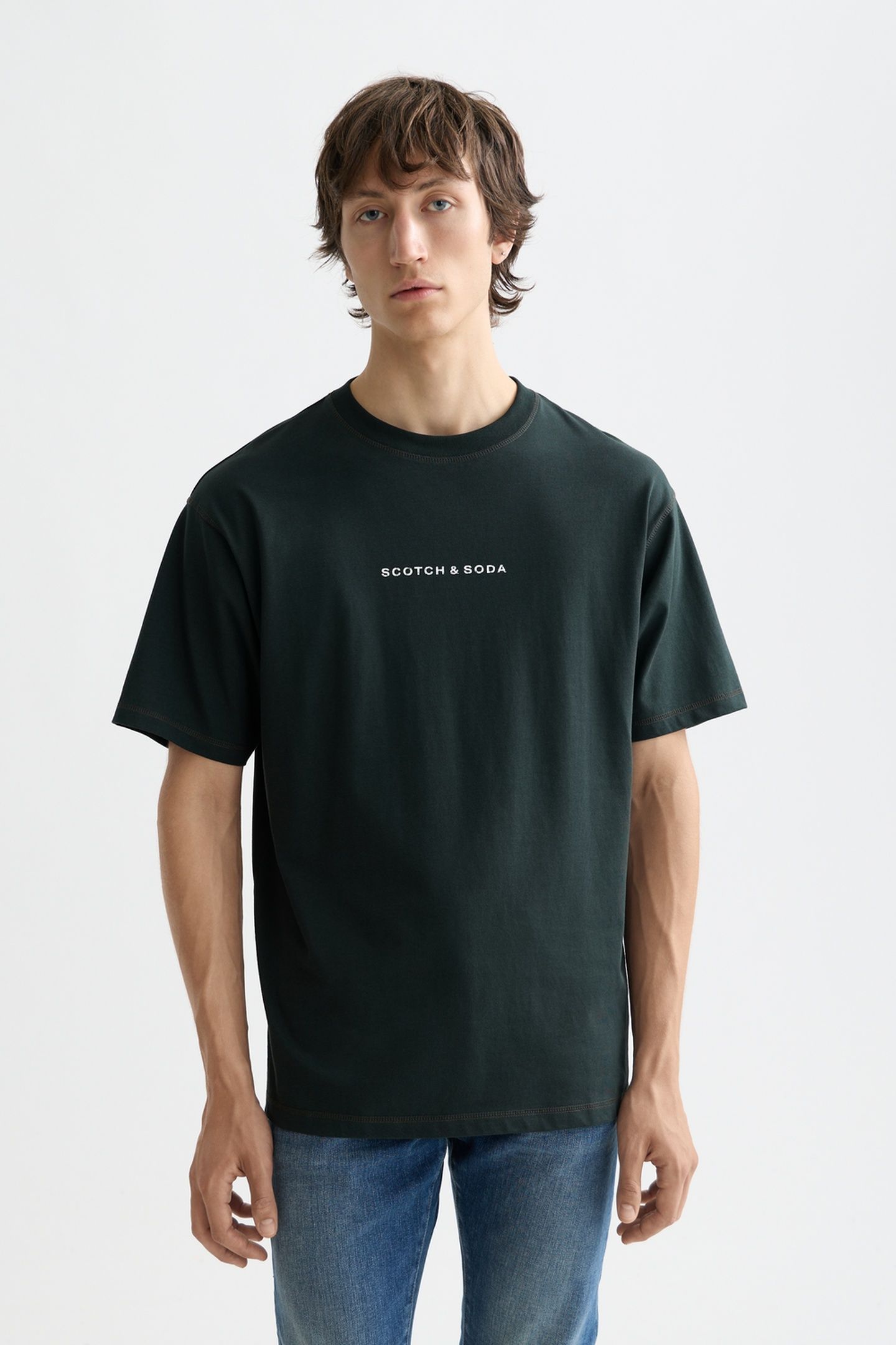 LOGO FRONT CHEST T-SHIRT GRACHTEN GREEN 1
