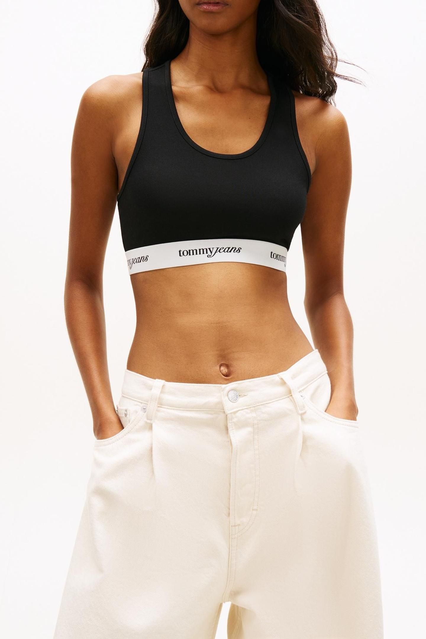 TJW CRP TAPE BRA TOP BLACK 1