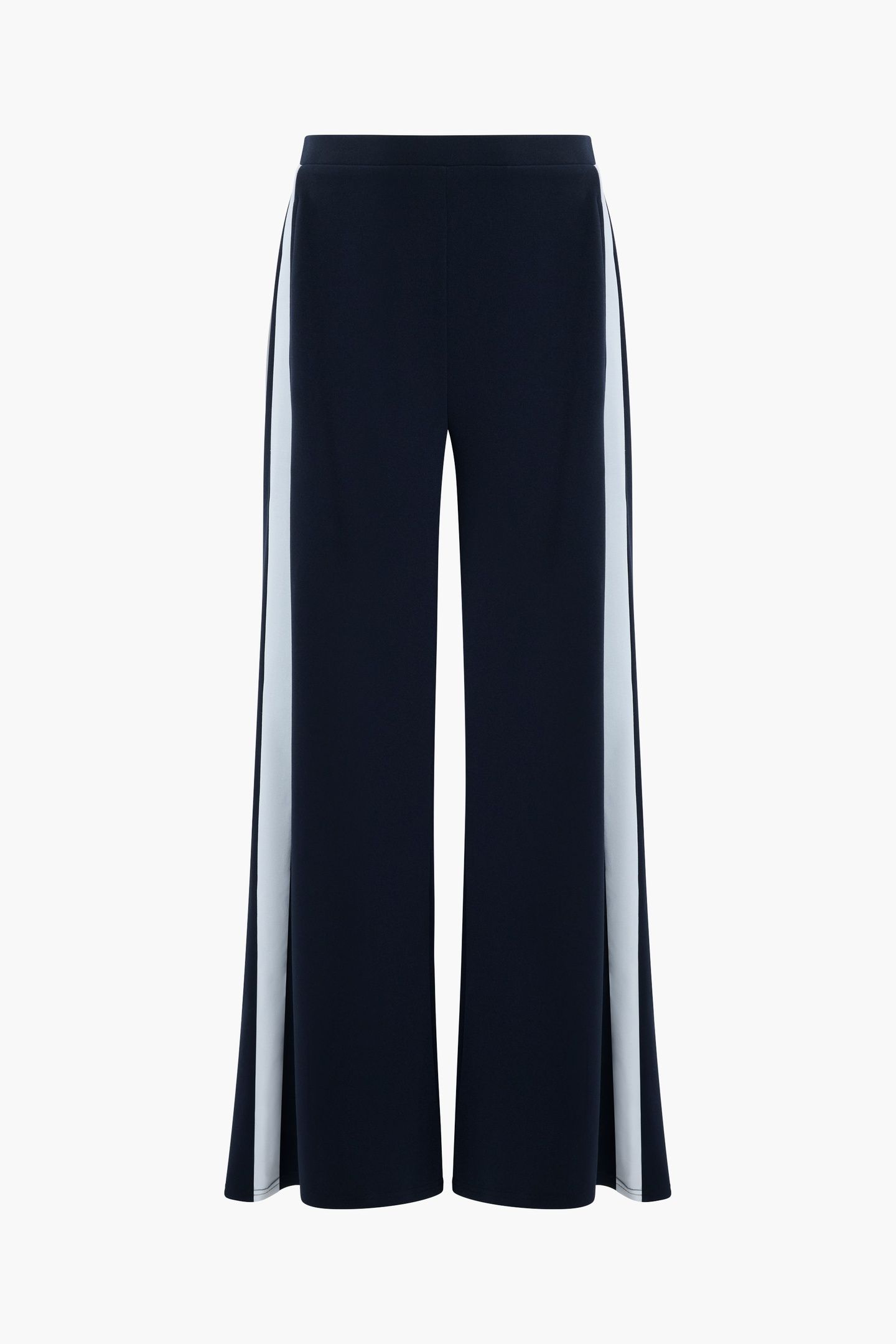 CREPE WIDE LEG STRIPE NAVY/SUMMER WHT 1