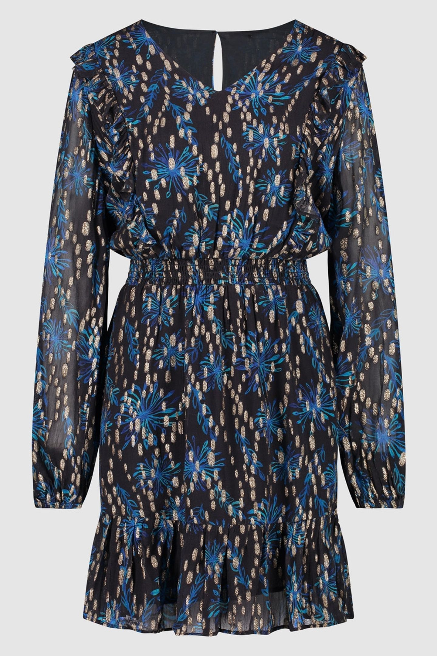 EVA DRESS BLUE FLOWERS 2