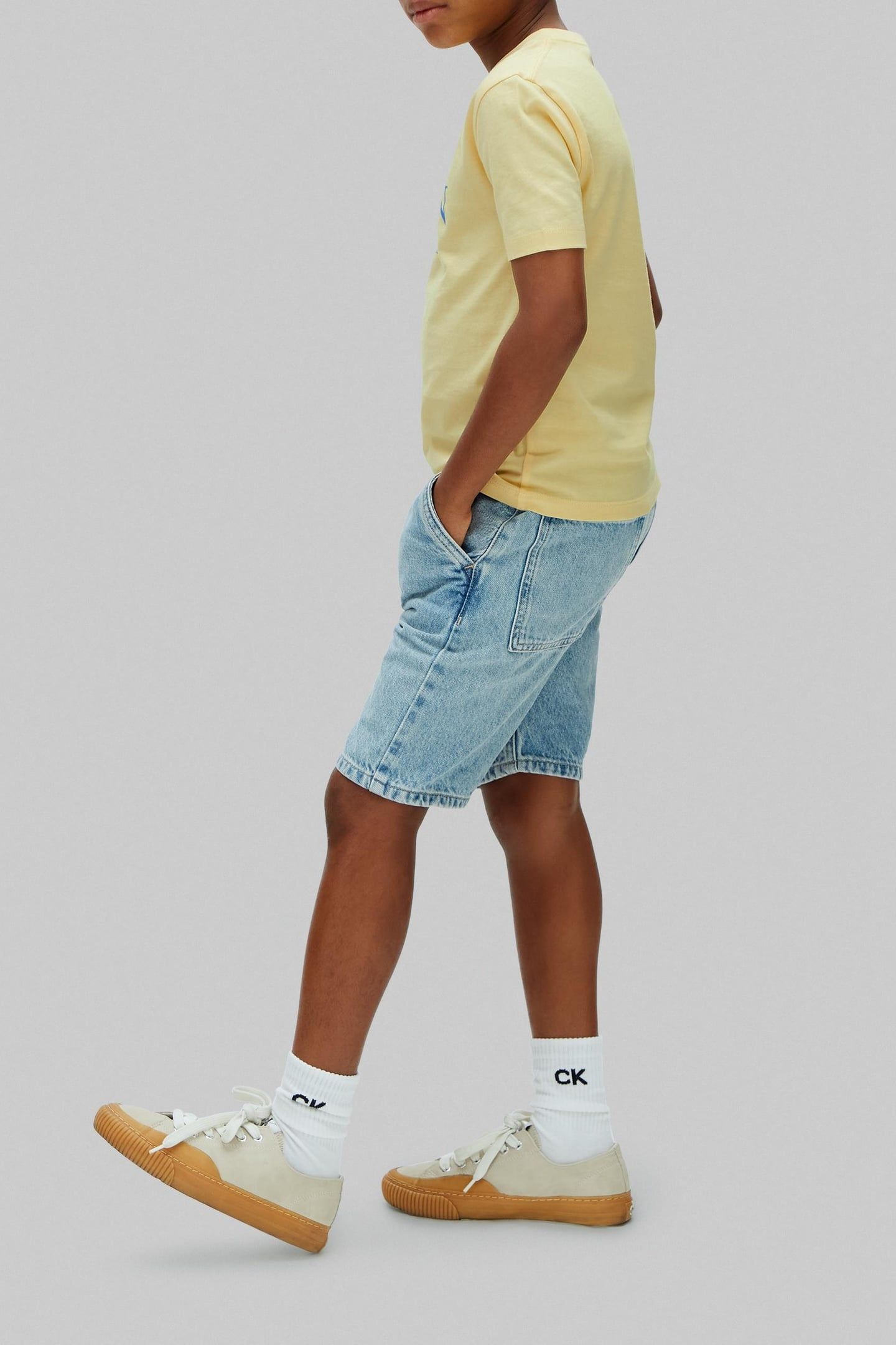 BOYS LOGO SS T-SHIRT FRENCH VANILLA 4